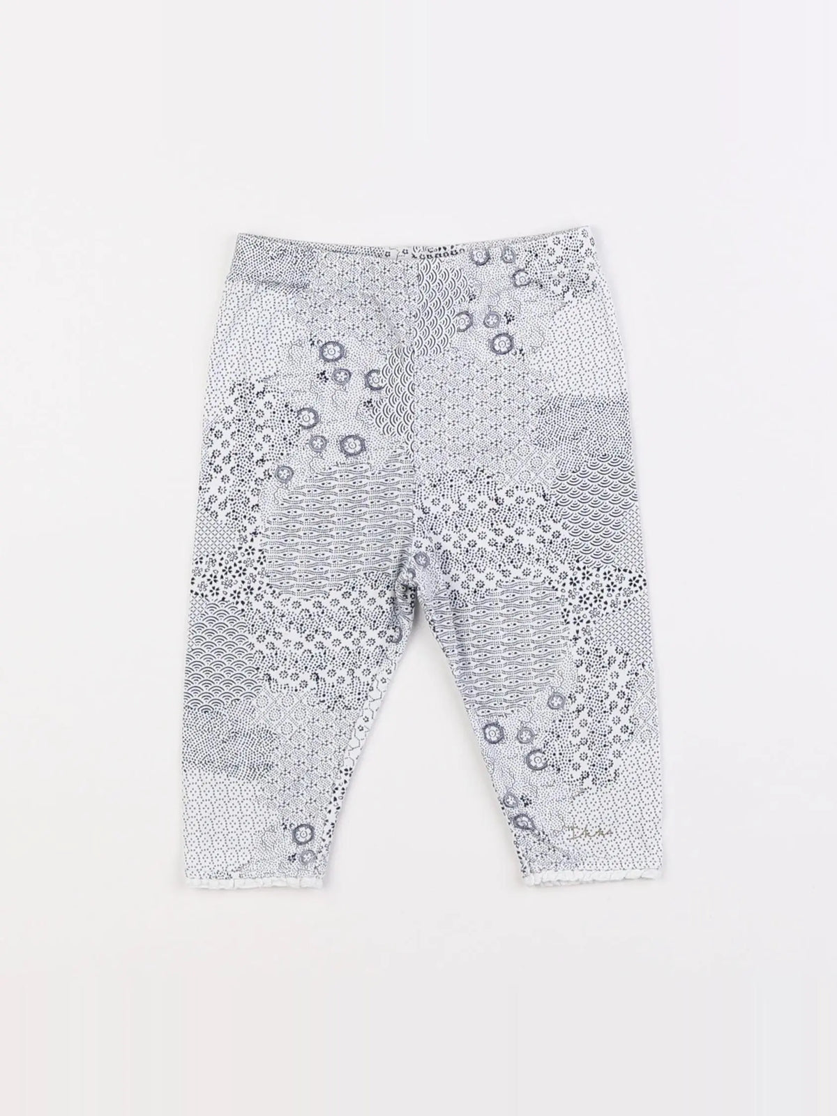 IKKS - legging blanc, bleu - 6 mois