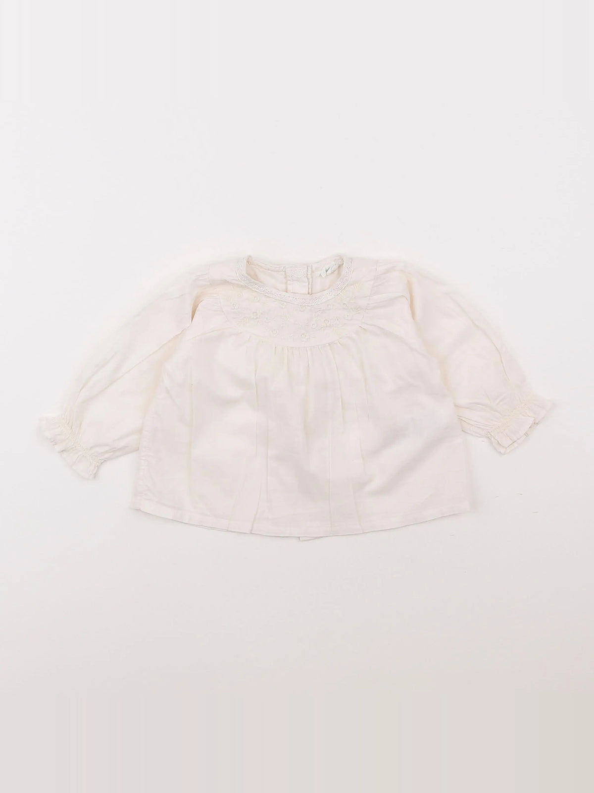 Vertbaudet - blouse beige - 6 mois