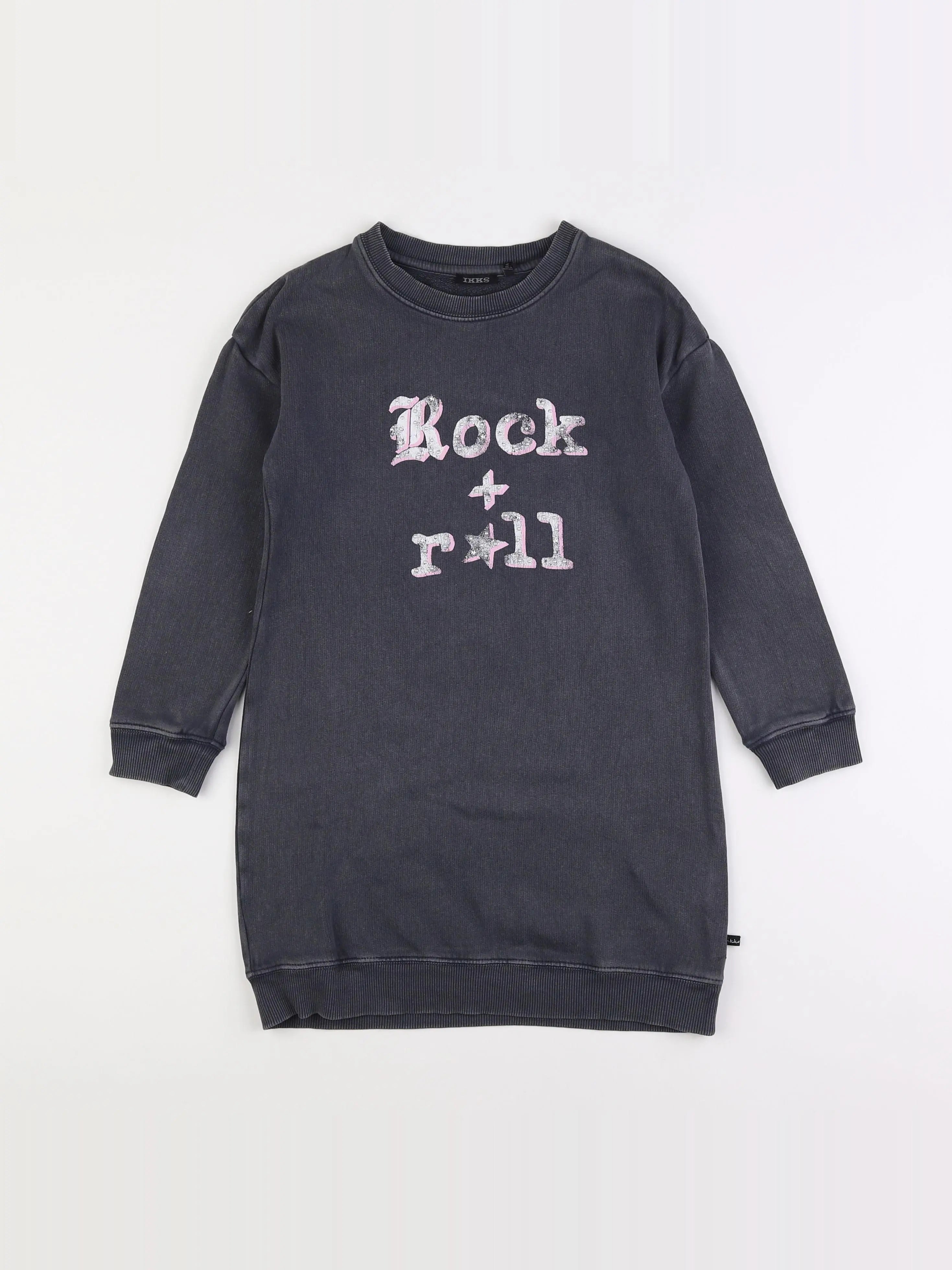 IKKS - robe gris - 8 ans