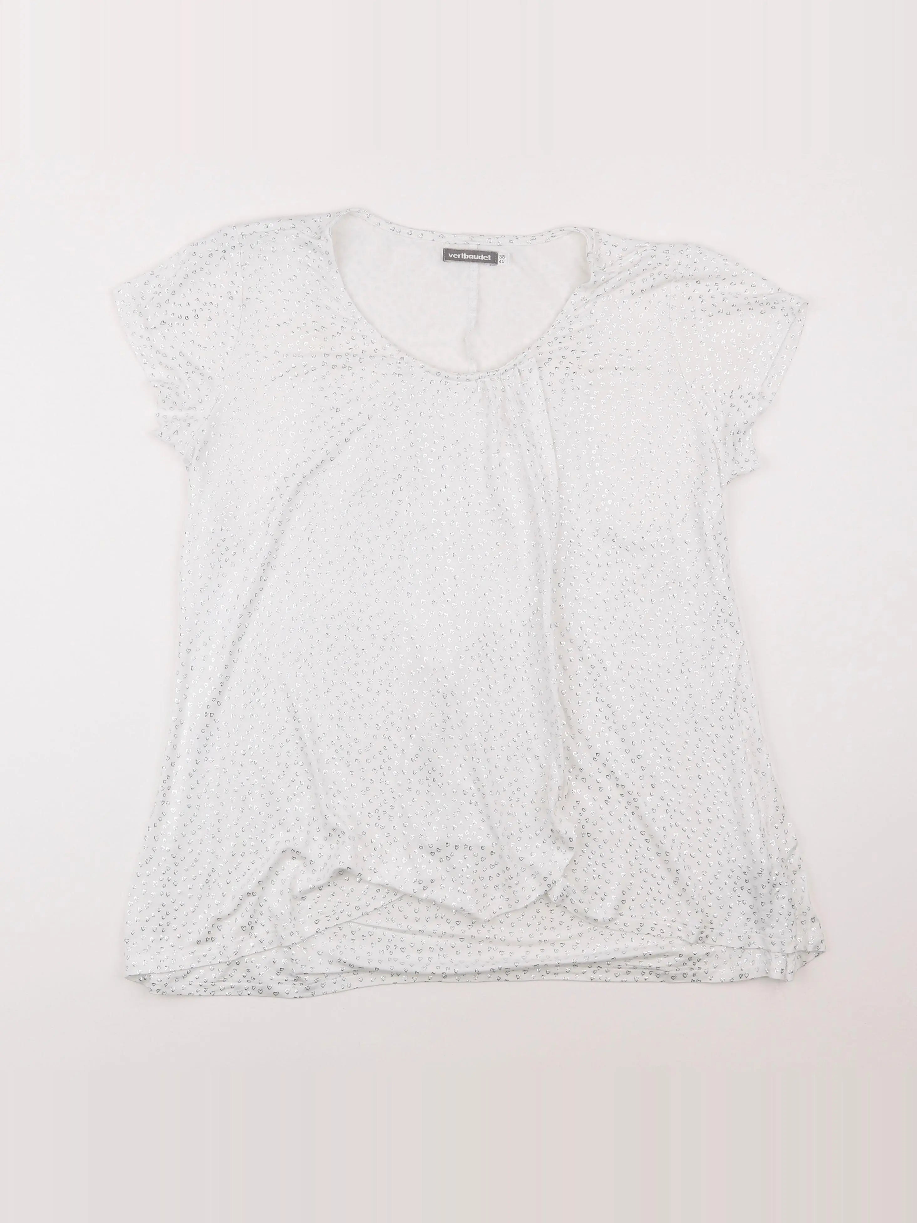 Vertbaudet - tee-shirt grossesse blanc - 38 à 40