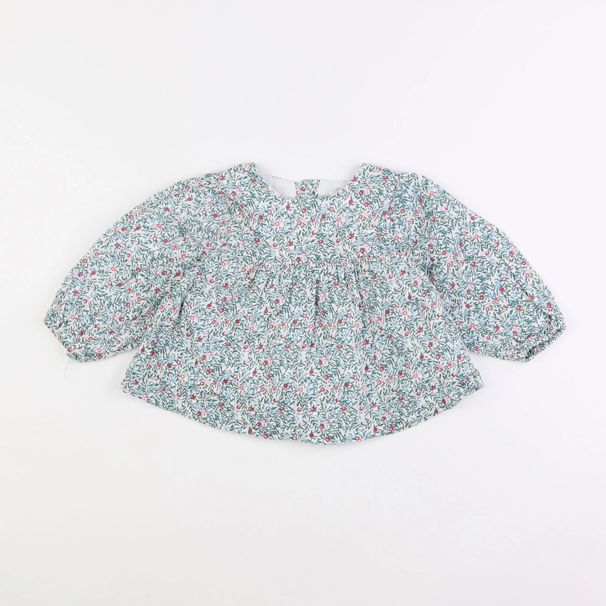 Vertbaudet - blouse vert - 18 mois