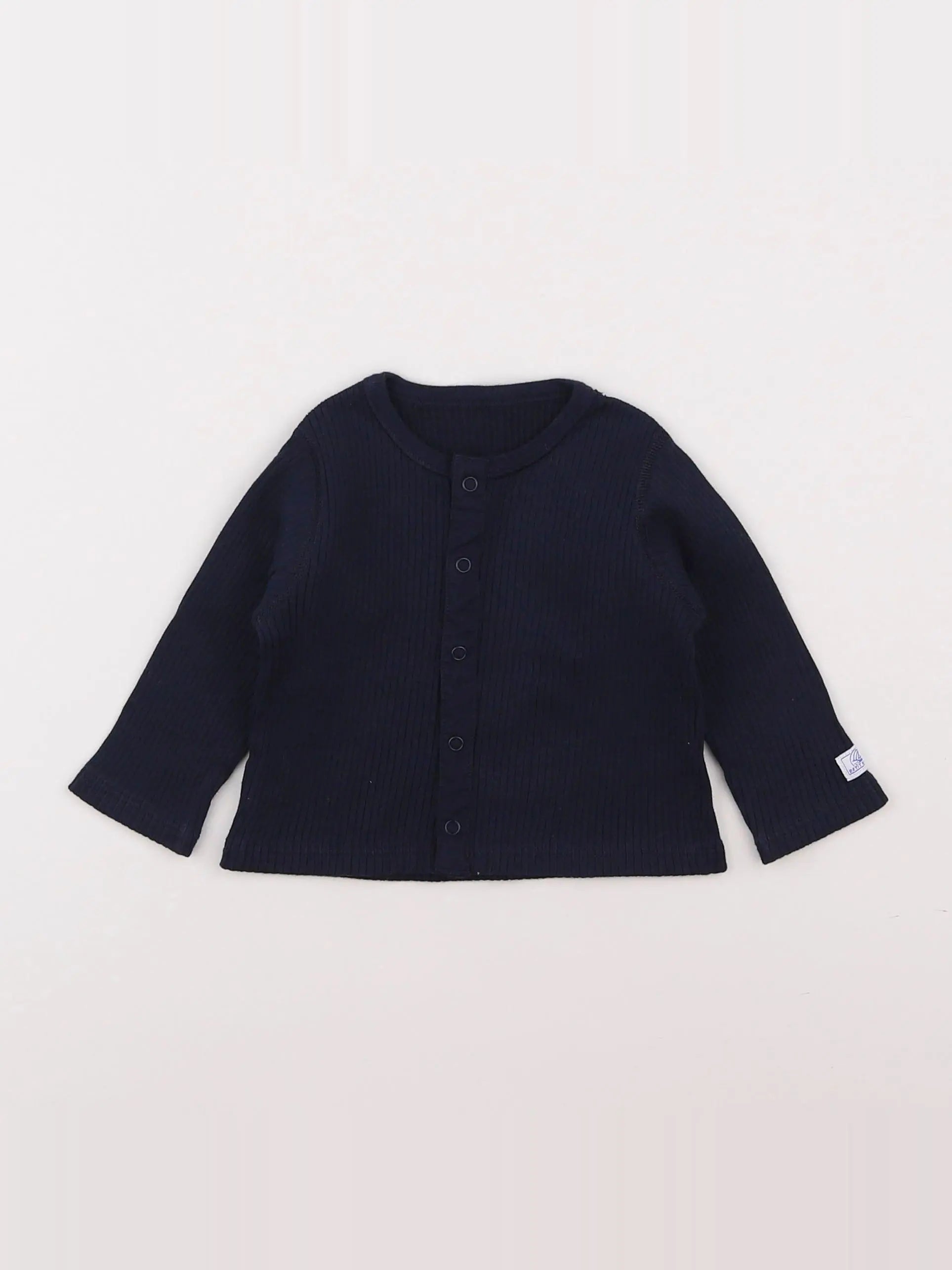 Petit Bateau - tee-shirt bleu - 6 mois
