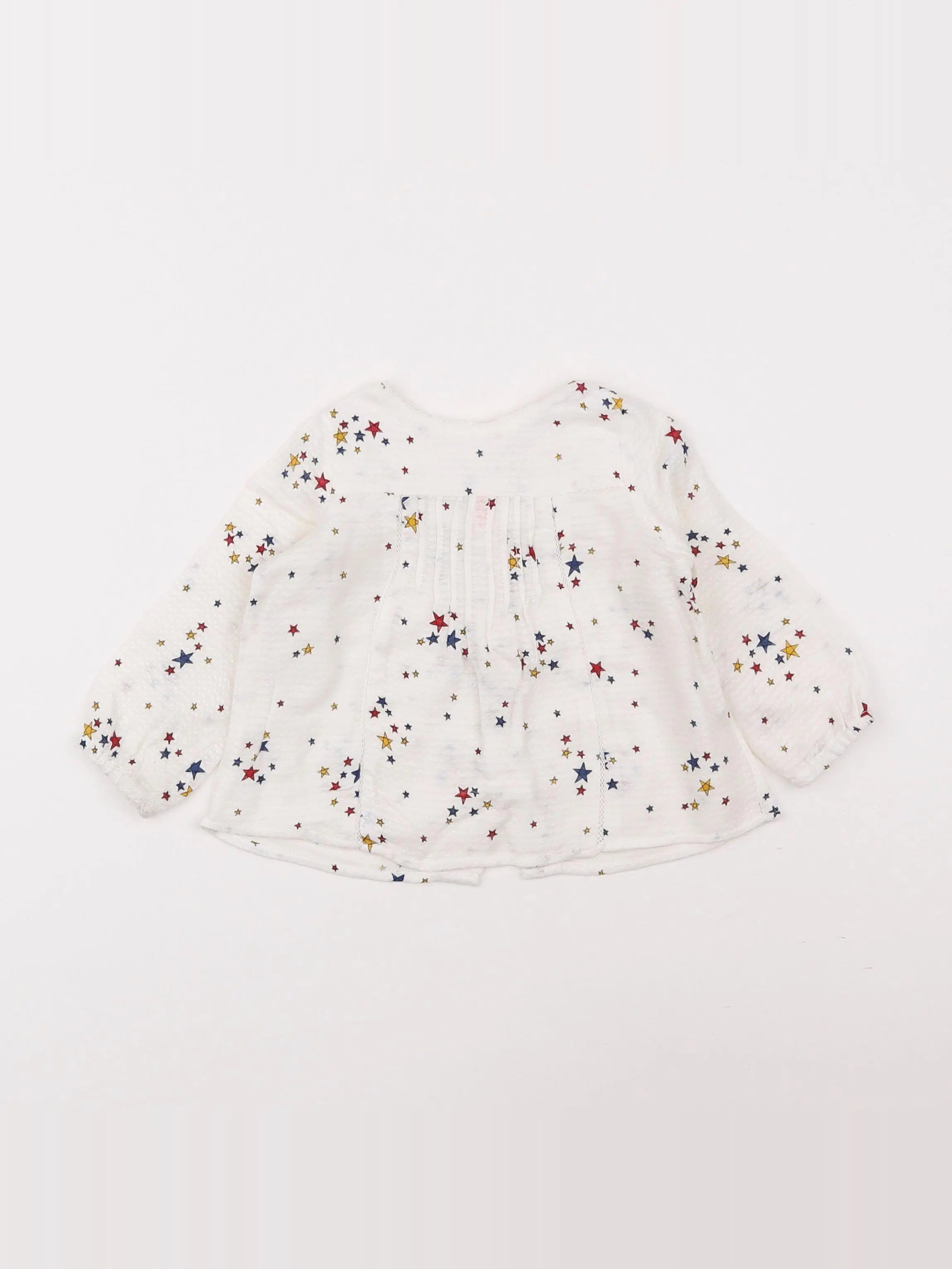 Zara - blouse blanc - 6/9 mois