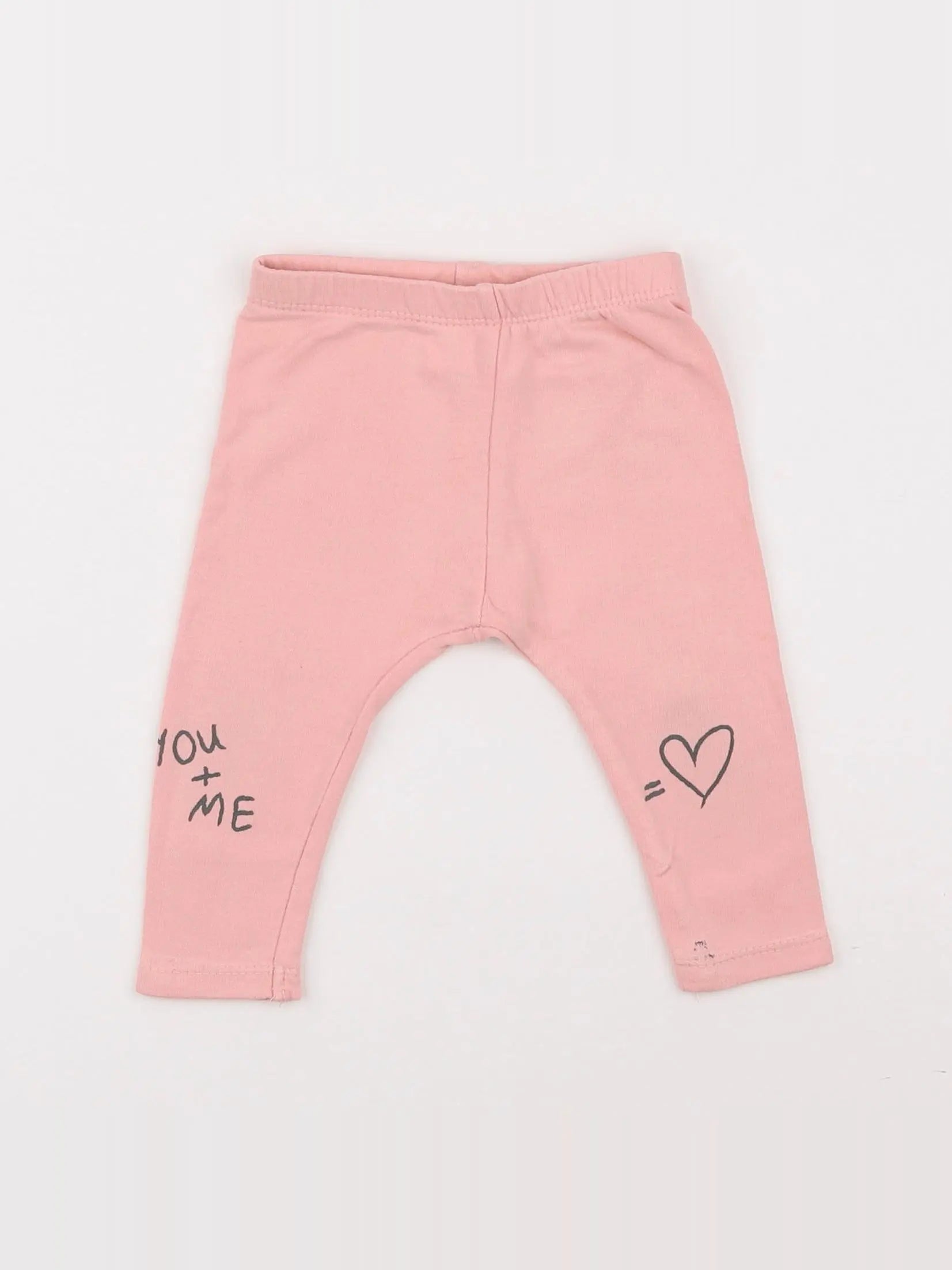 Zara - legging rose - 6/9 mois