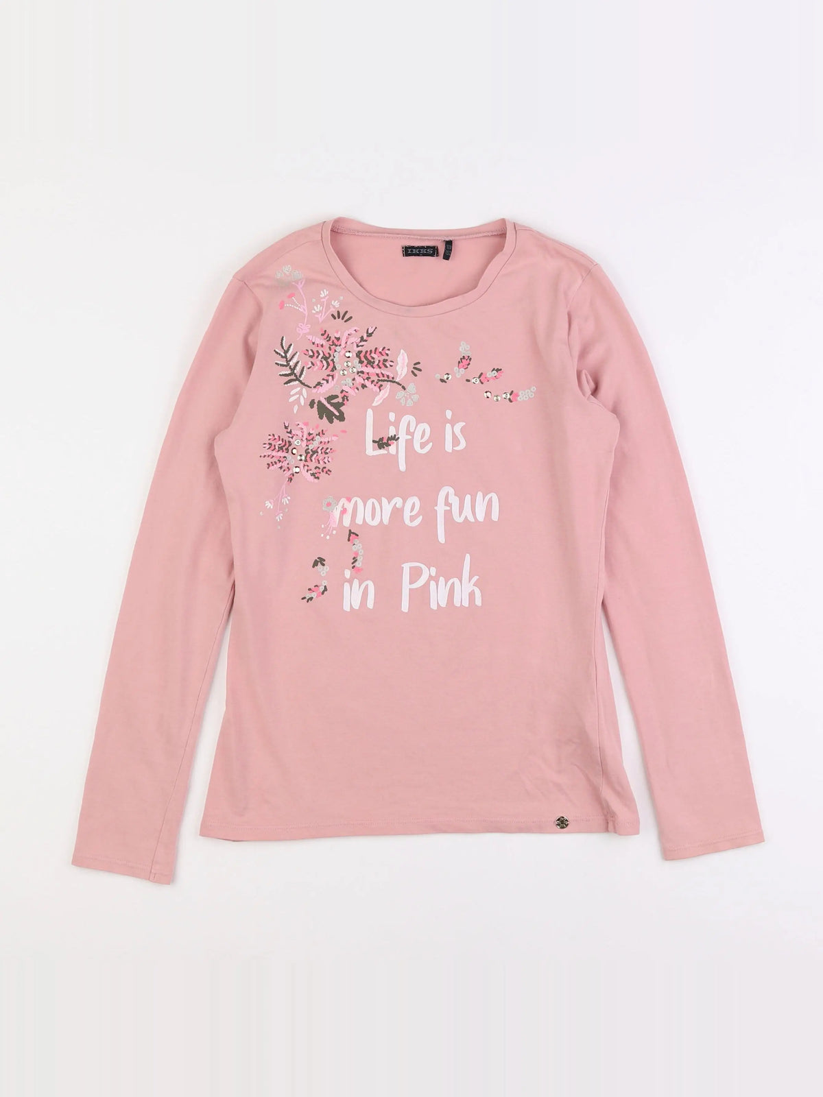 IKKS - tee-shirt rose - 12 ans