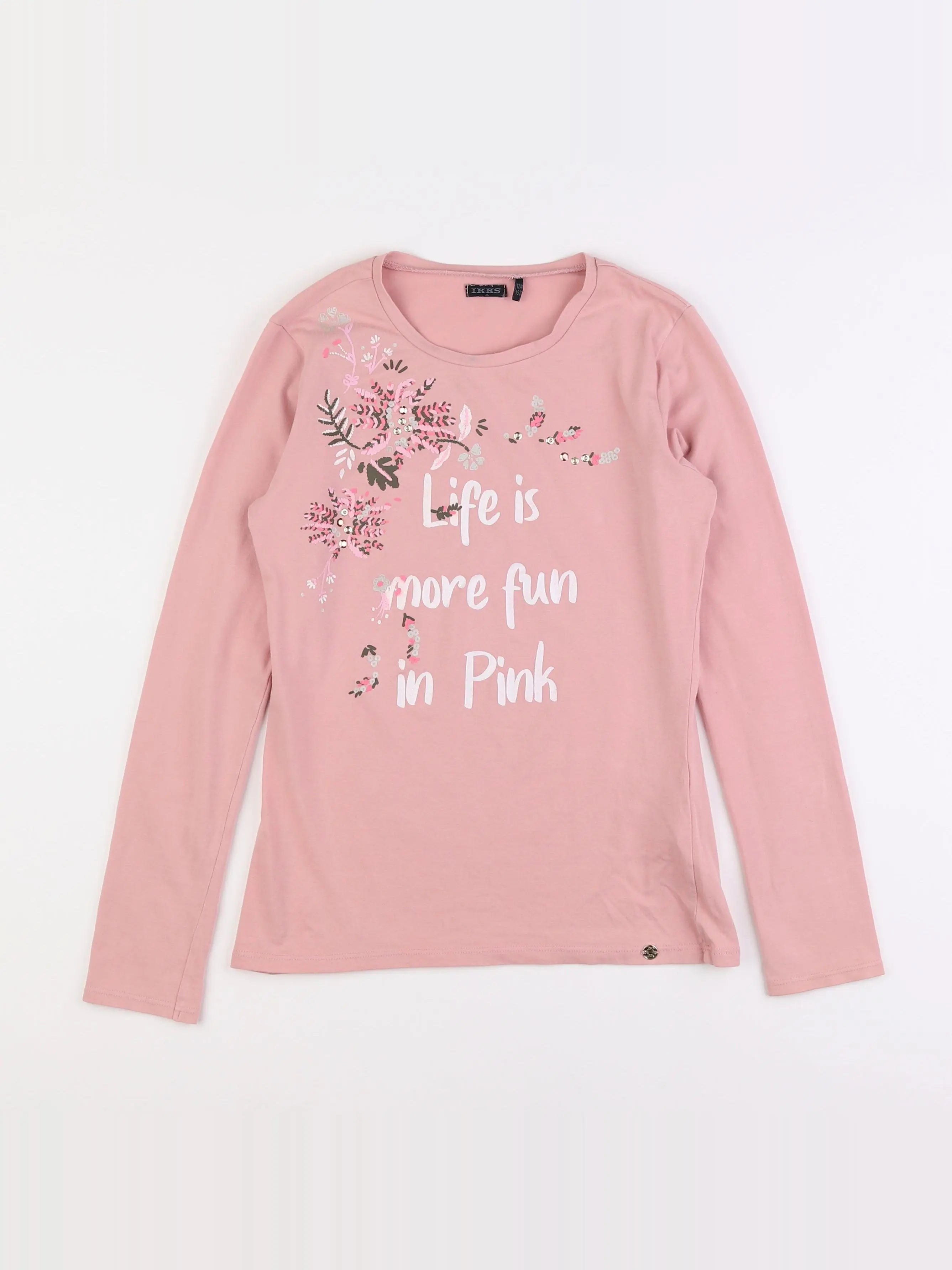 IKKS - tee-shirt rose - 12 ans