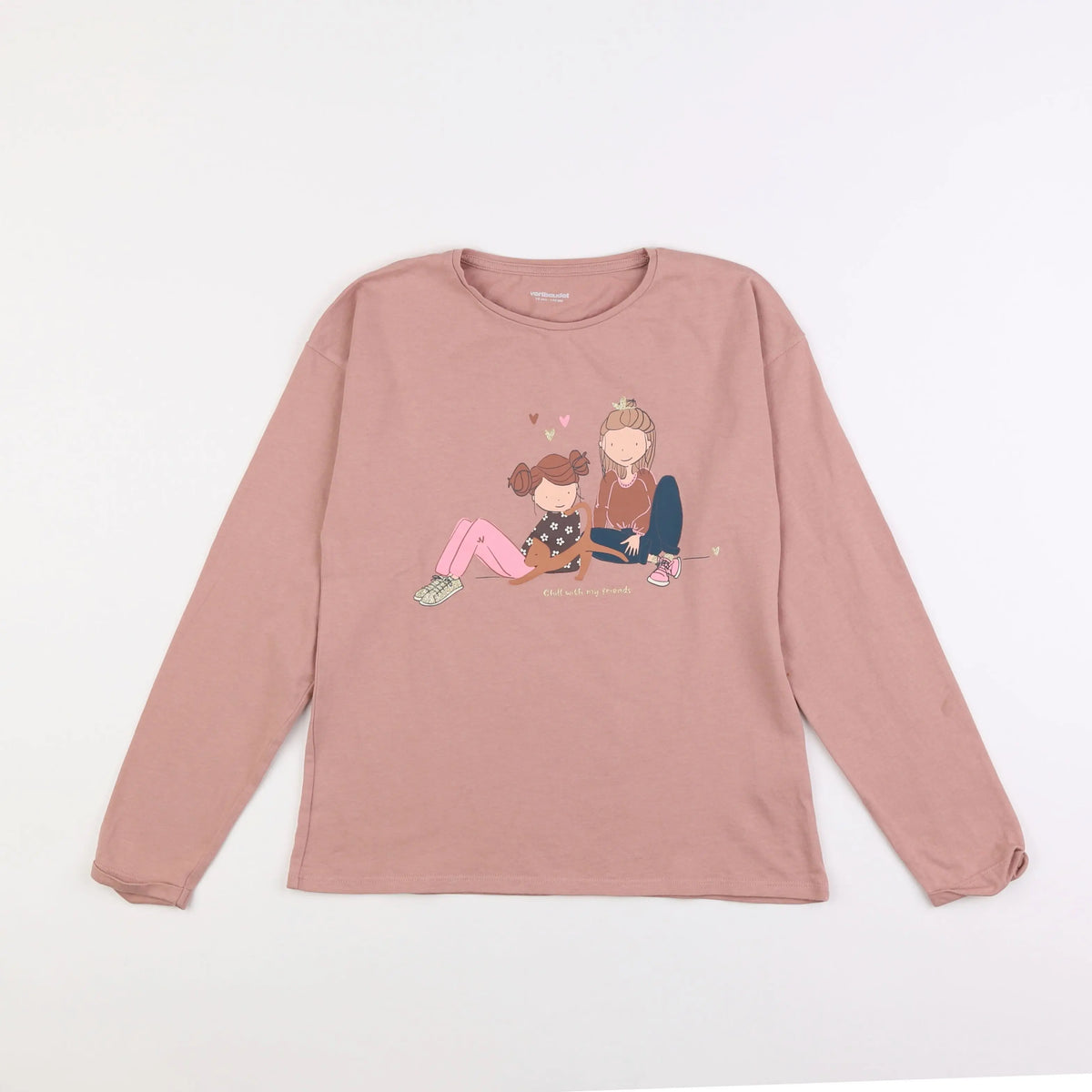 Vertbaudet - tee-shirt rose - 10 ans