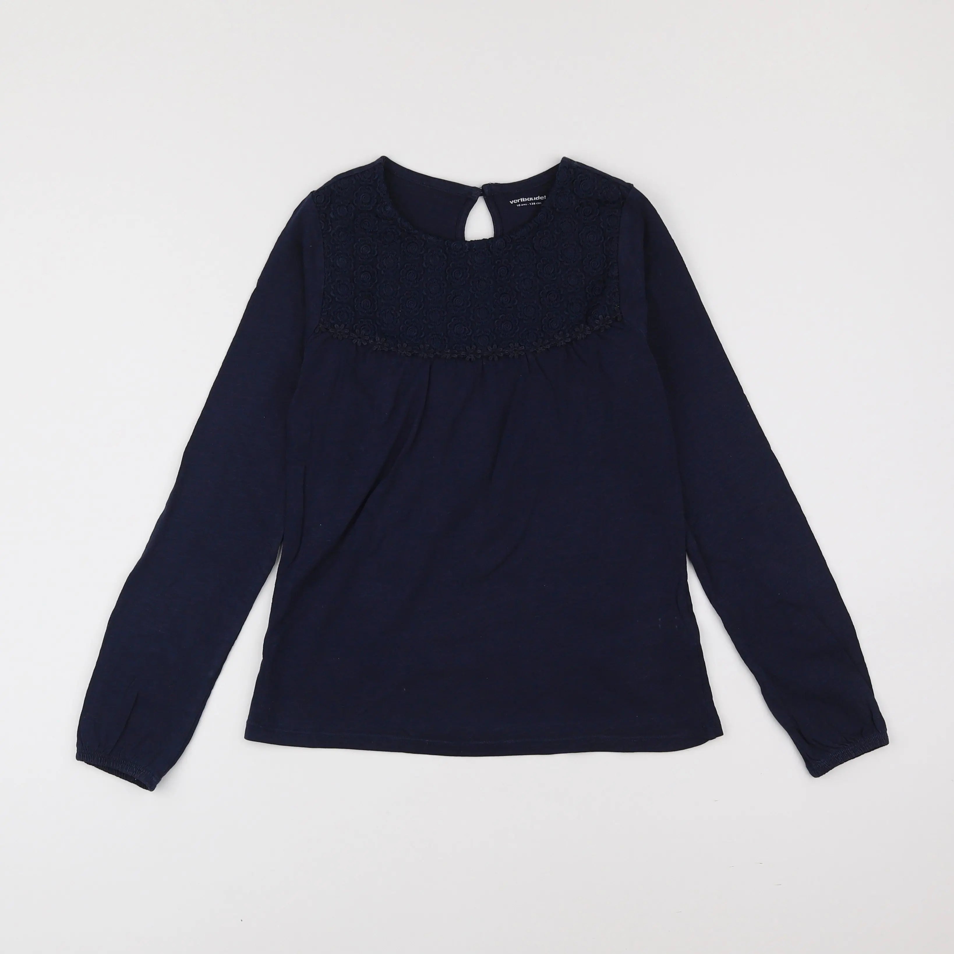 Vertbaudet - tee-shirt bleu - 10 ans