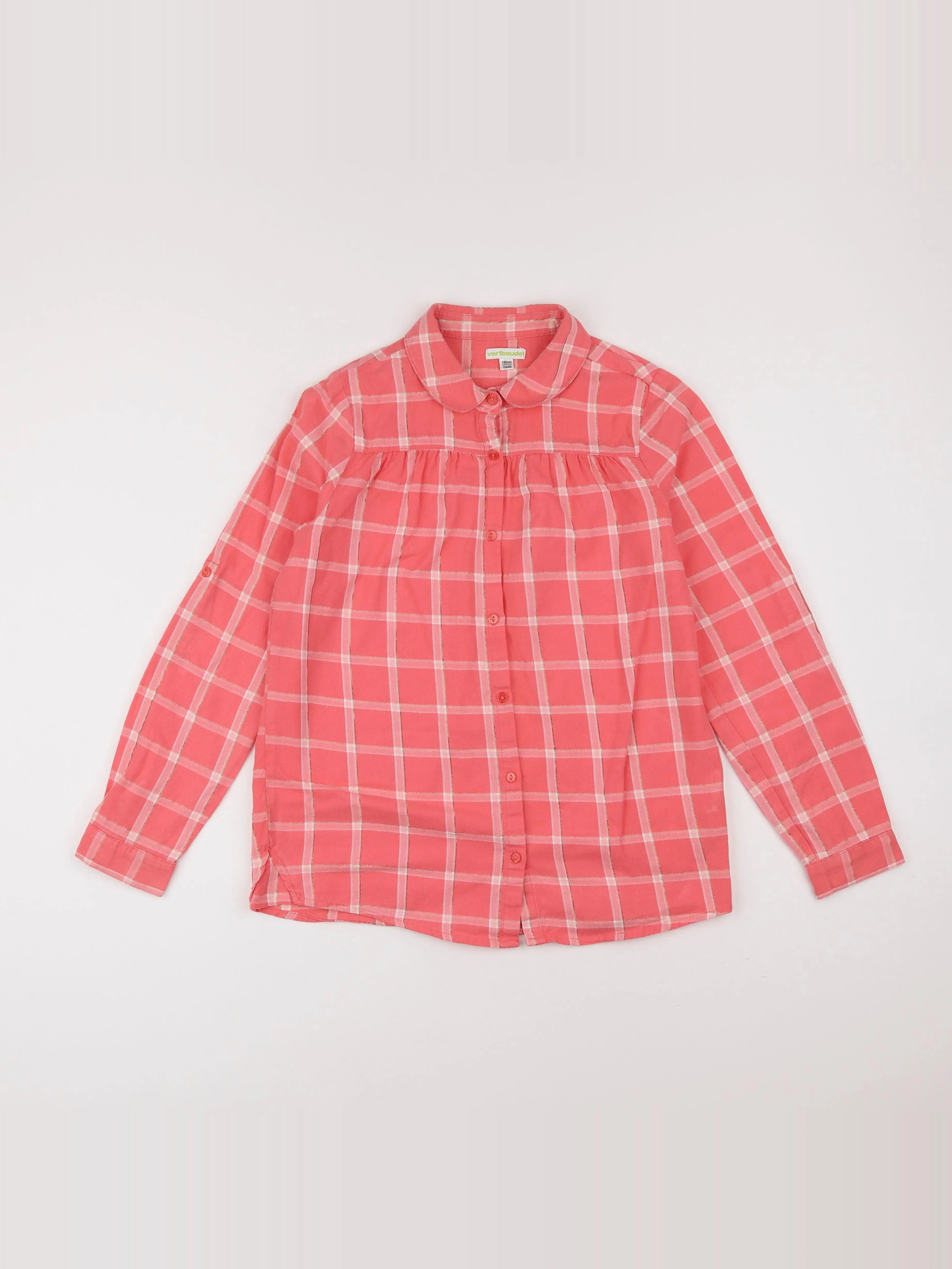 Vertbaudet - chemise rose - 12 ans