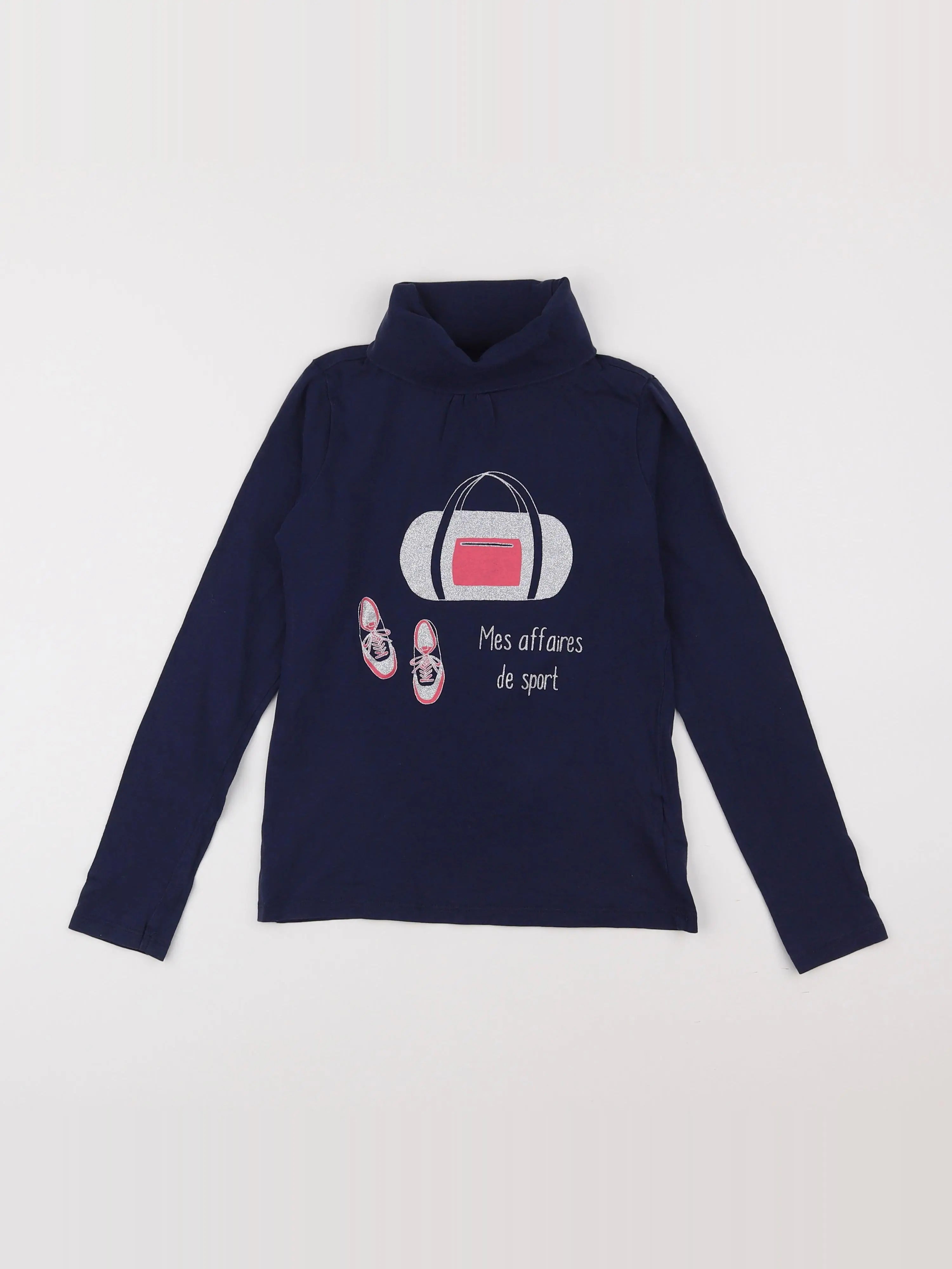 Vertbaudet - sous-pull bleu - 10 ans