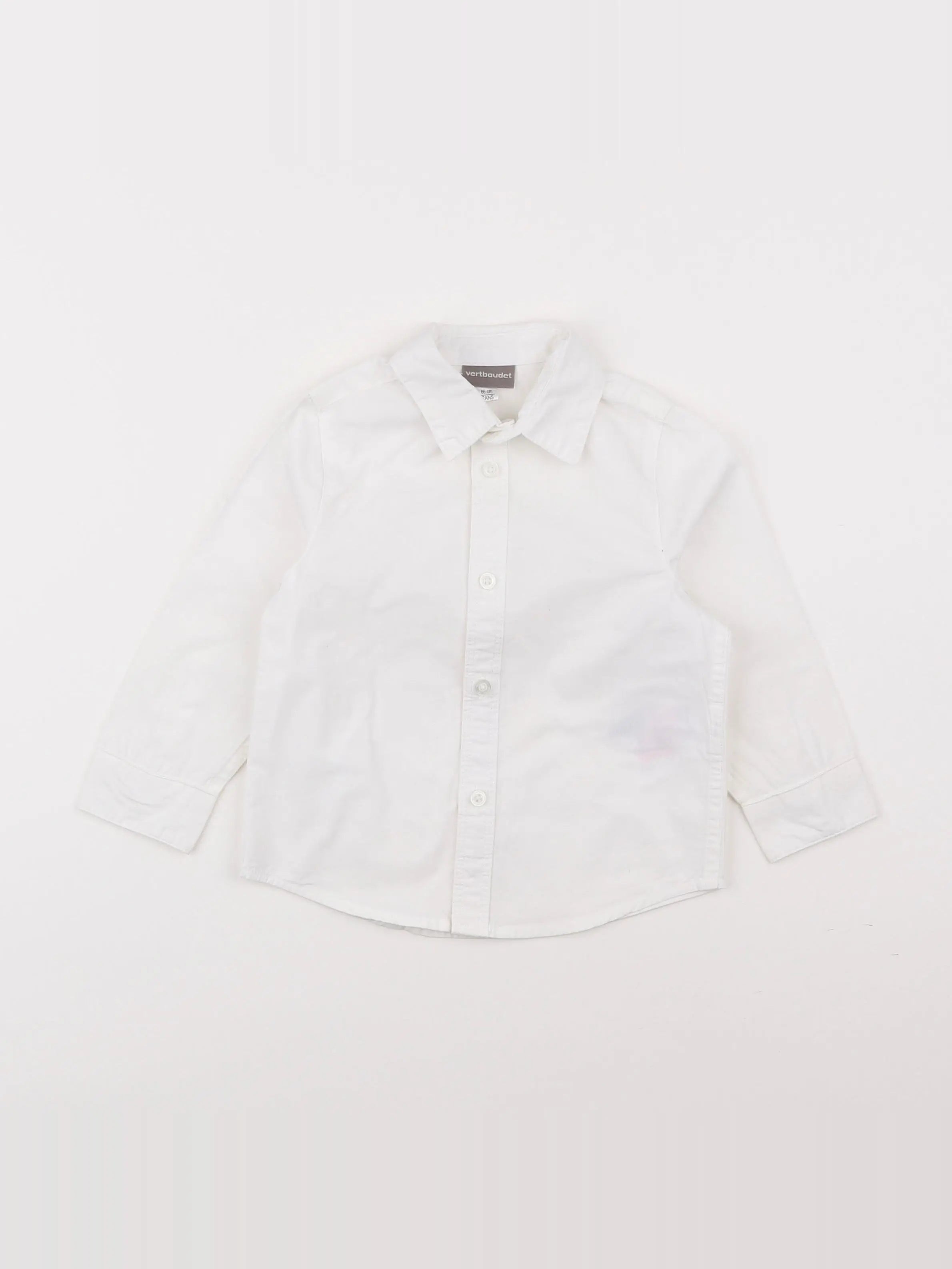 Vertbaudet - chemise blanc - 2 ans