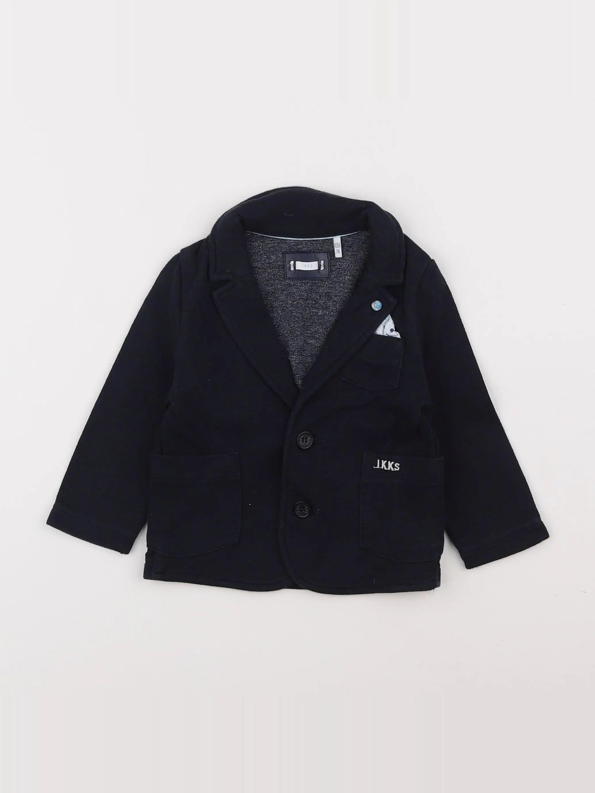 IKKS - veste bleu - 12 mois