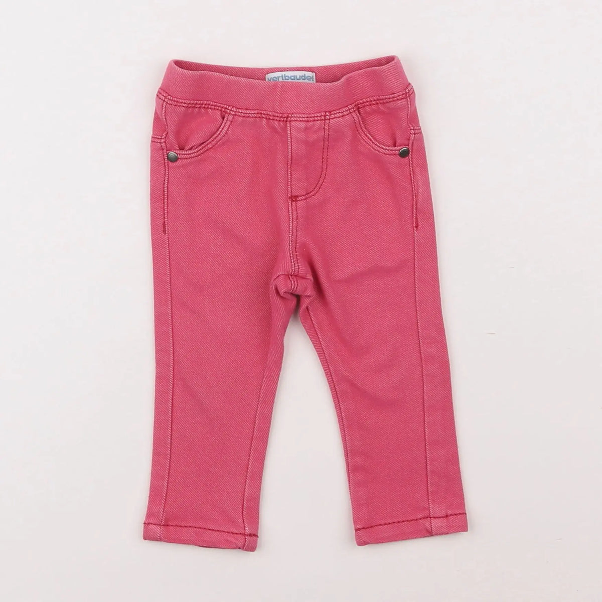 Vertbaudet - jegging rose - 6 mois