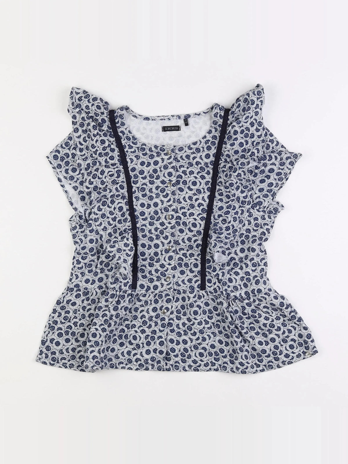 IKKS - blouse bleu - 10 ans