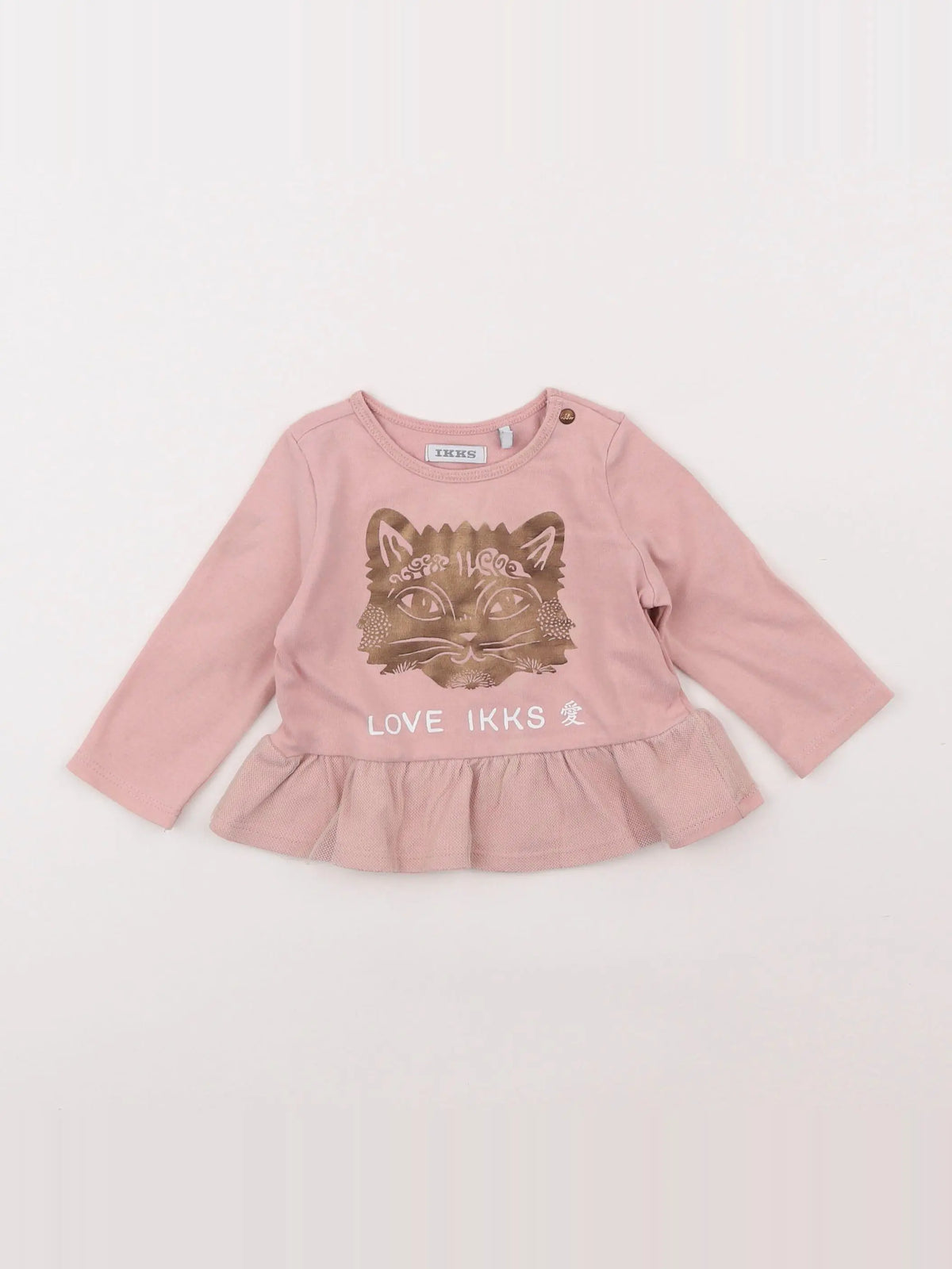 IKKS - tee-shirt rose - 6 mois