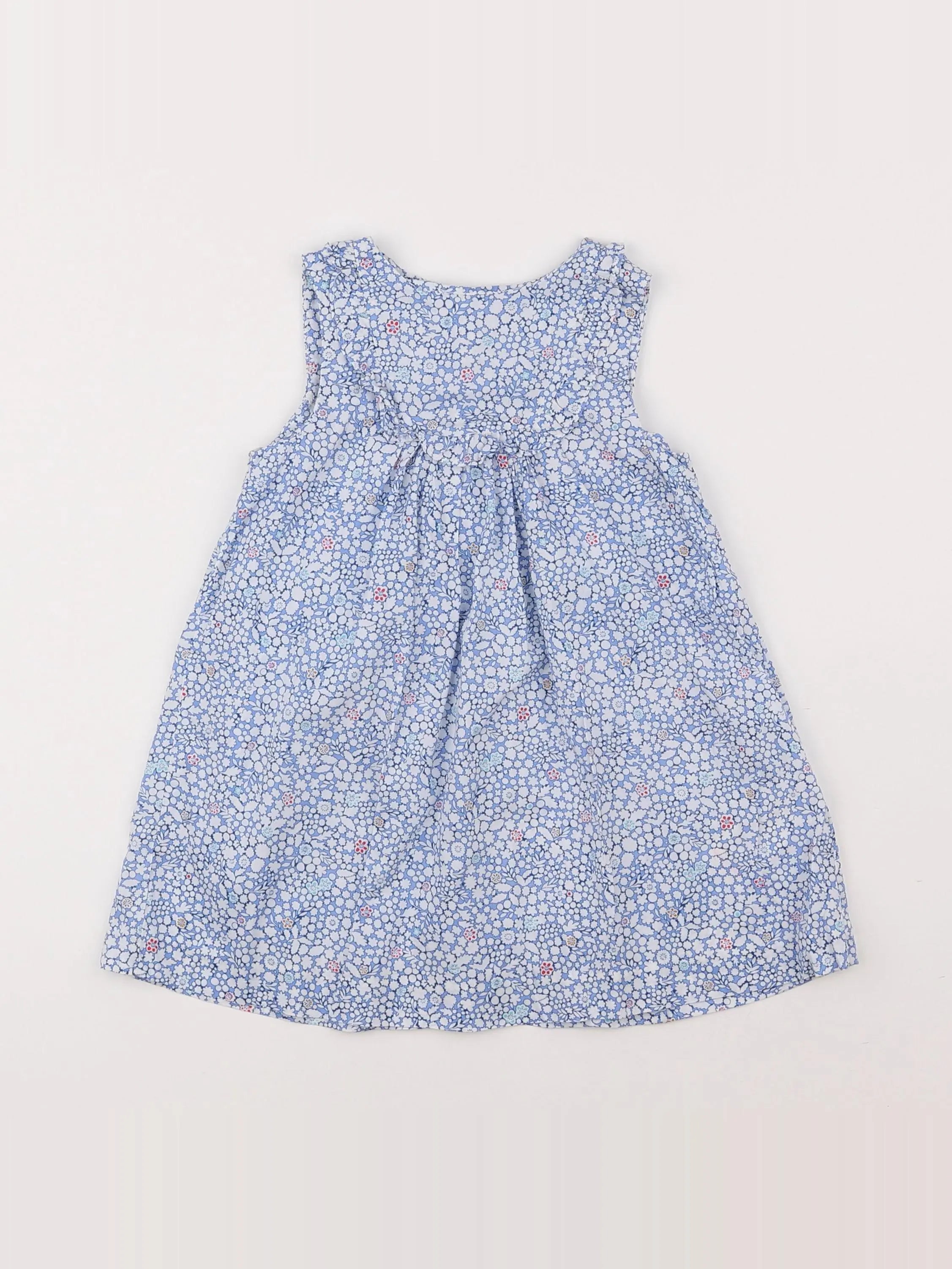 Jacadi - robe liberty bleu - 12 mois