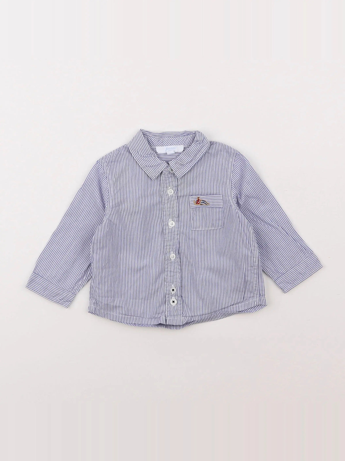 Jacadi - chemise bleu - 6 mois