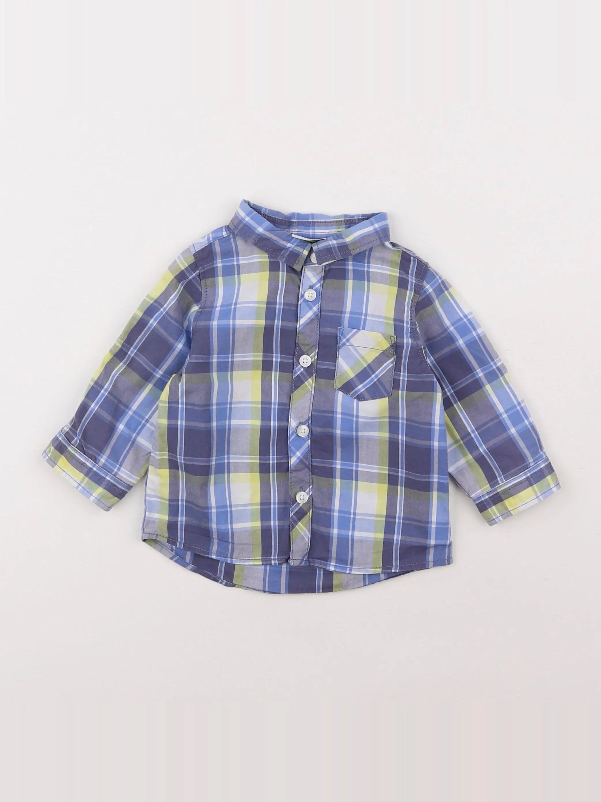 Tape à l'oeil - chemise bleu - 6 mois
