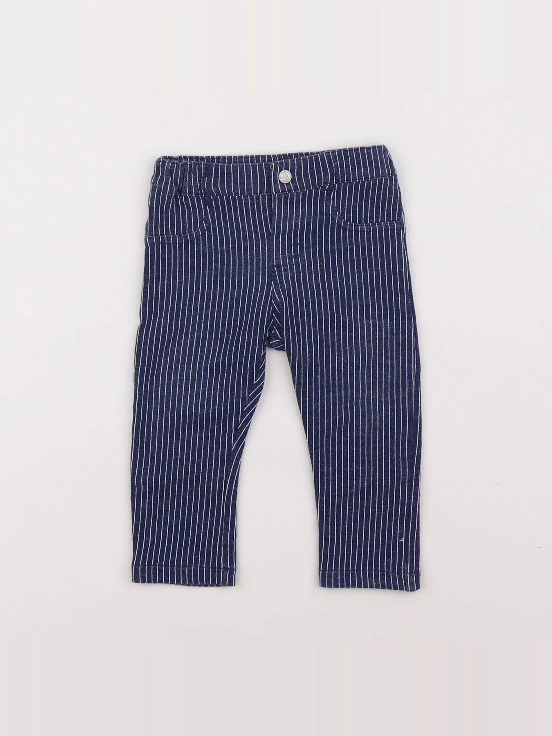 Petit Bateau - jegging bleu - 6 mois