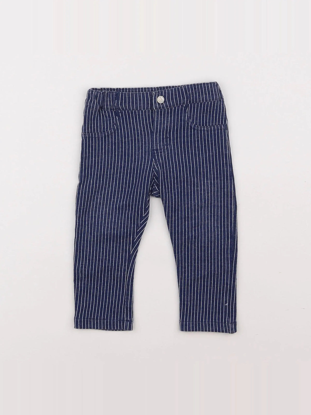 Petit Bateau - jegging bleu - 6 mois