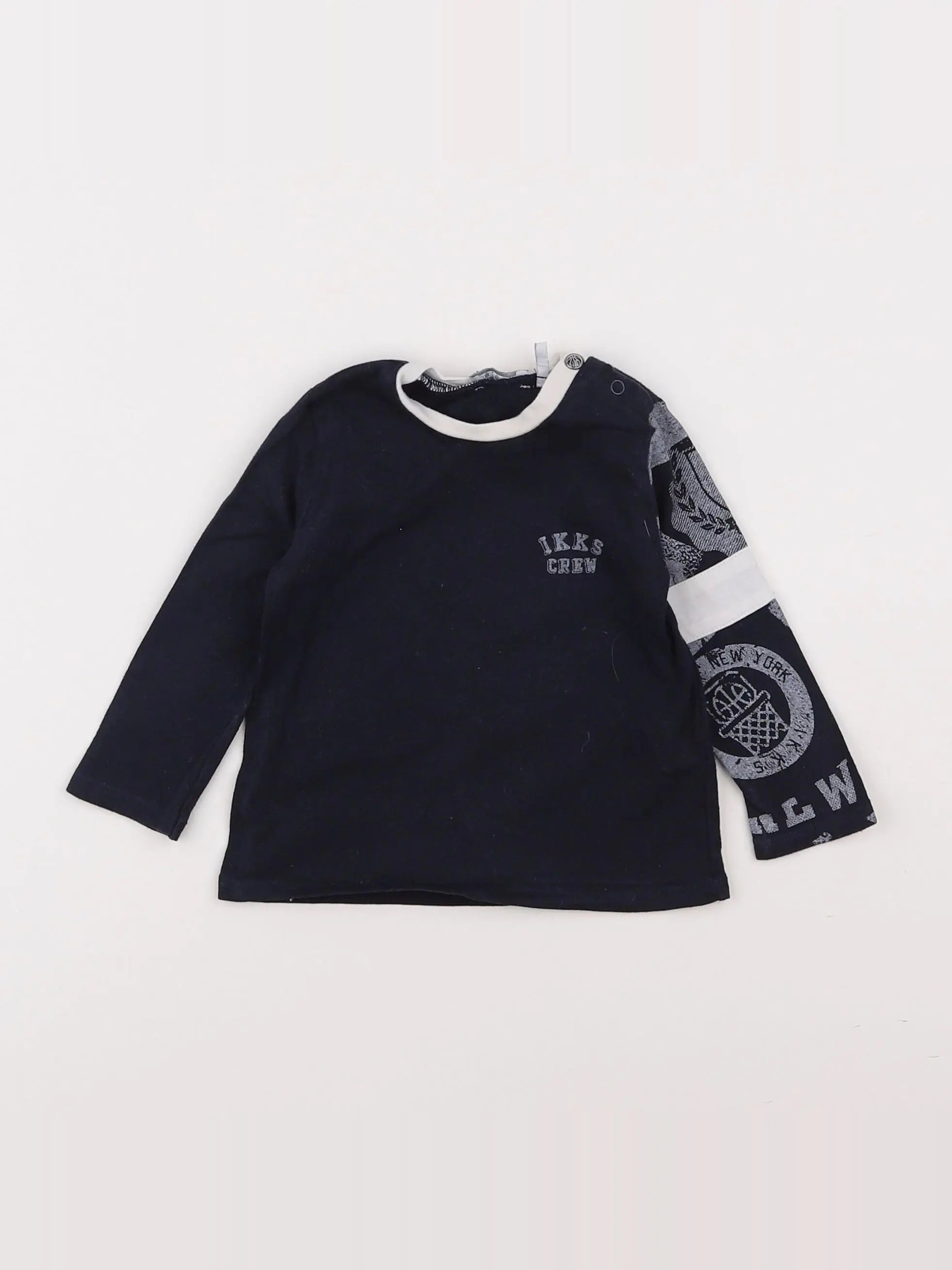 IKKS - tee-shirt bleu - 6 mois