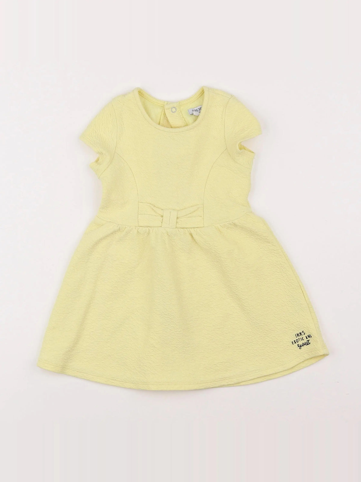 IKKS - robe jaune - 2 ans