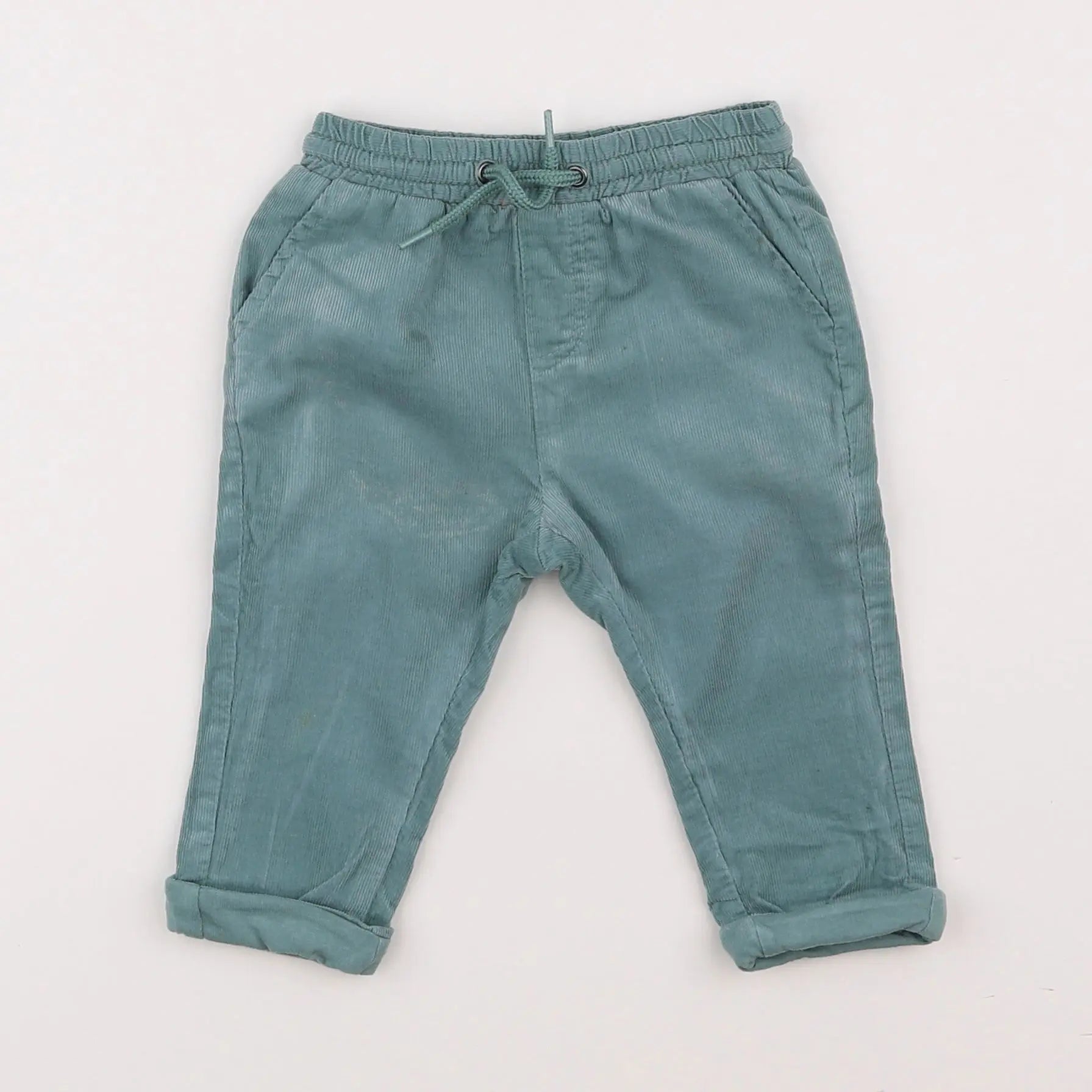 Vertbaudet - pantalon vert - 6 mois