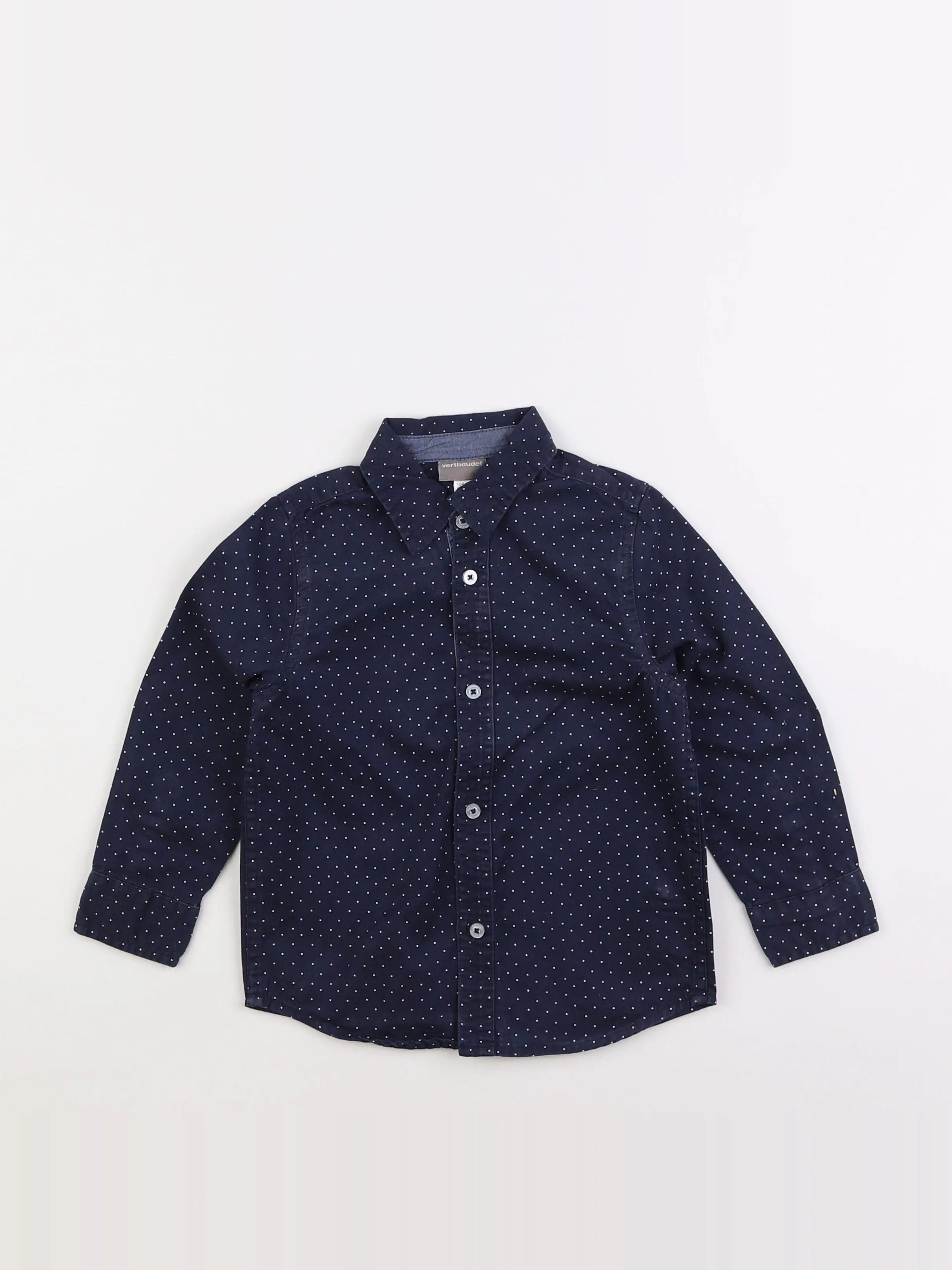 Vertbaudet - chemise bleu - 4 ans