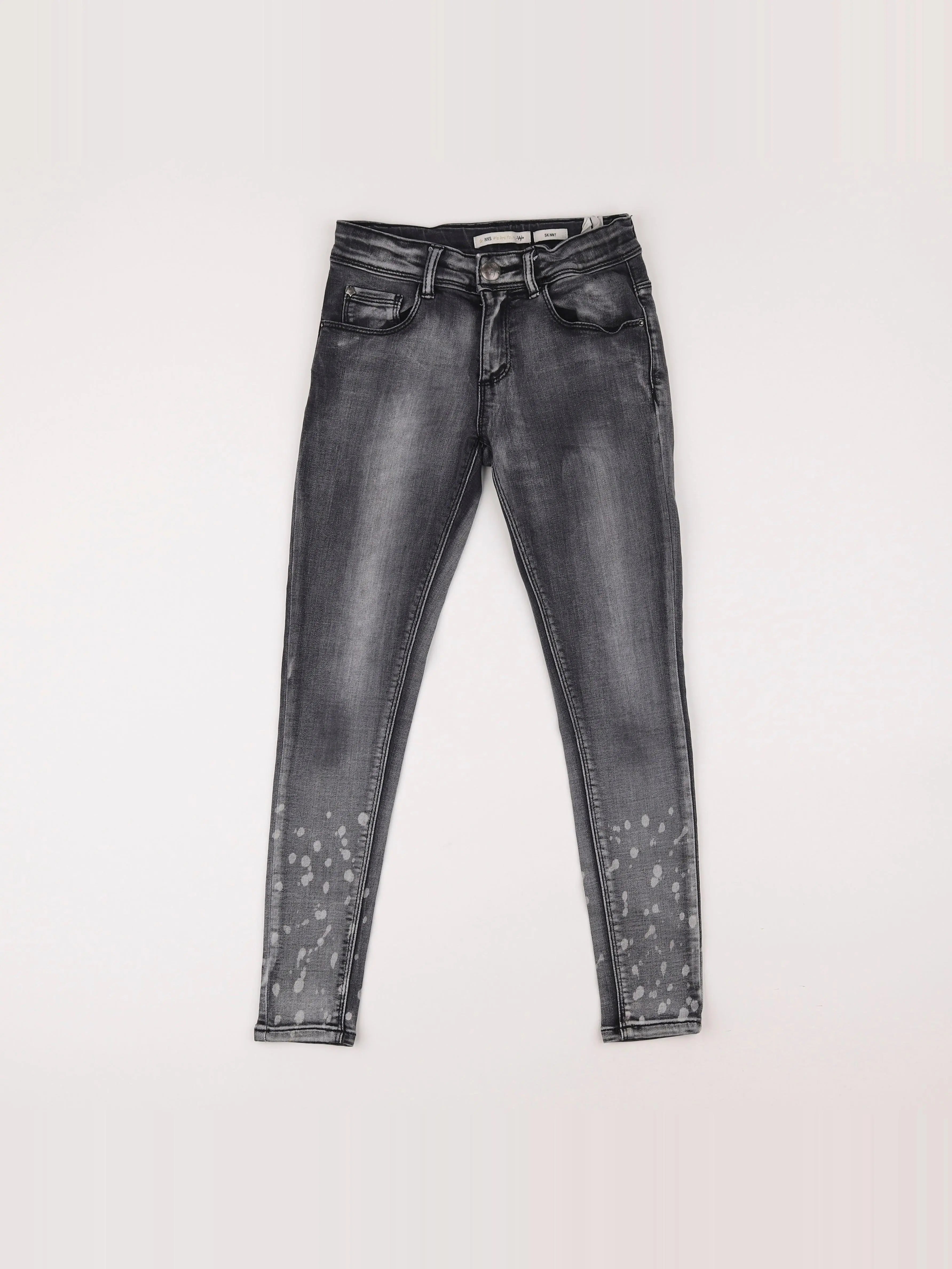 IKKS - jean gris - 10 ans