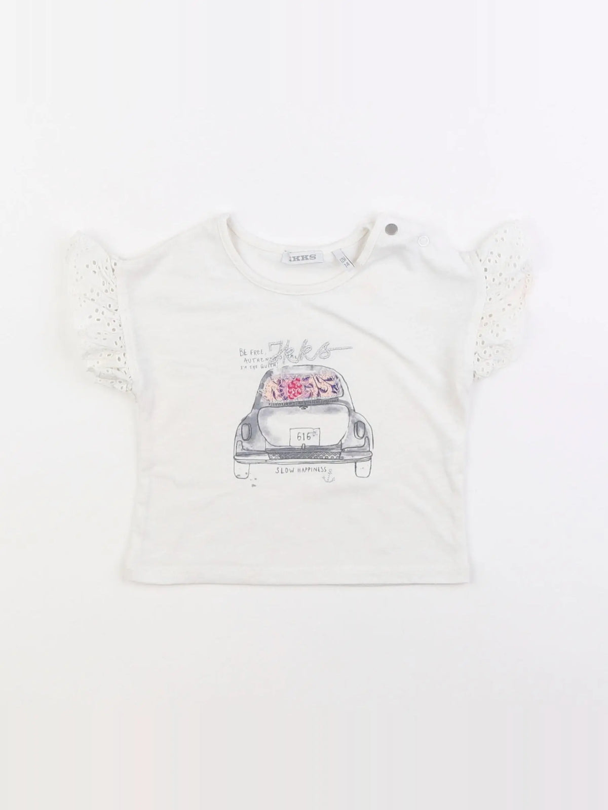 IKKS - tee-shirt blanc - 12 mois
