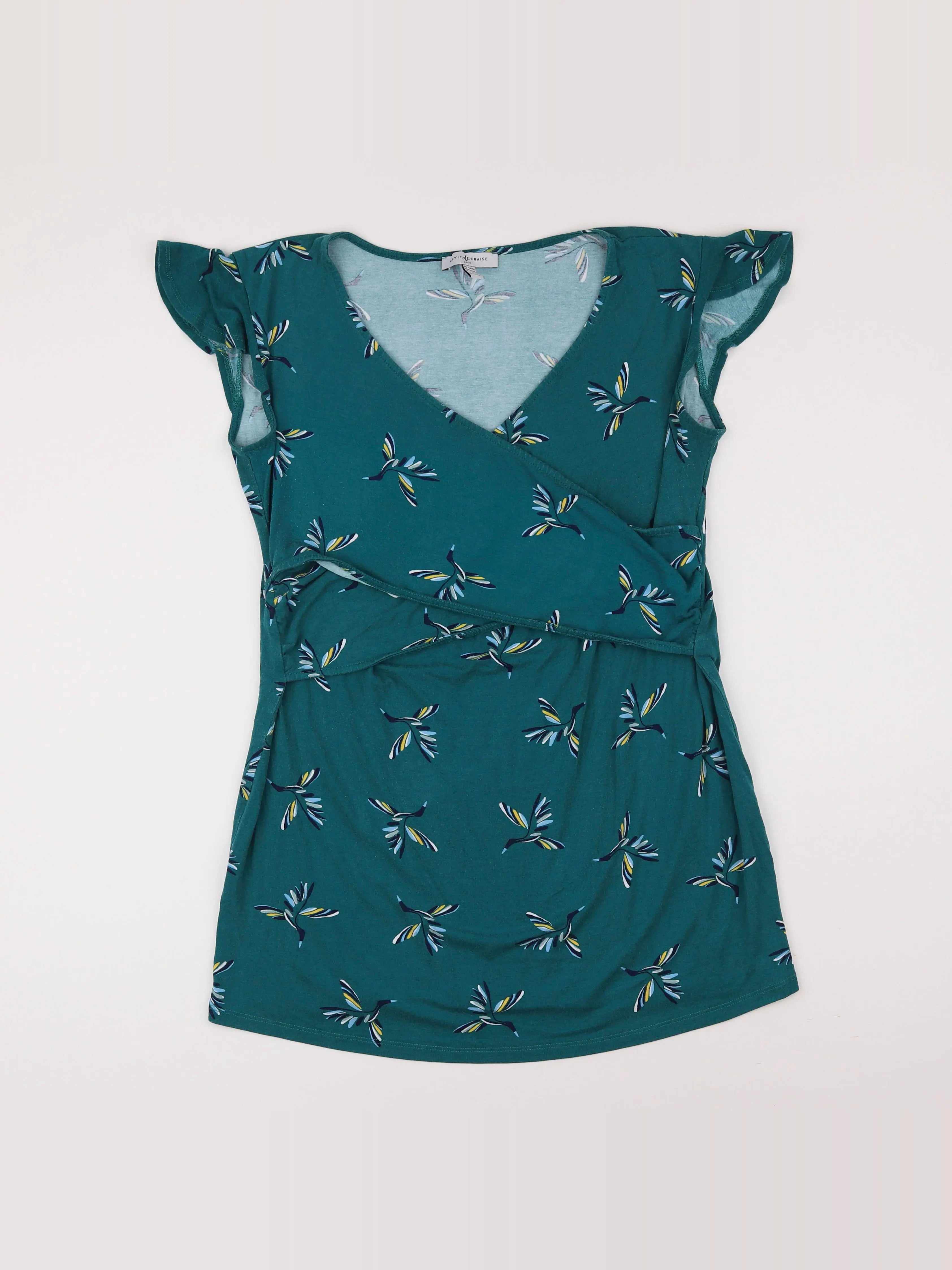 Envie de fraise - tee-shirt grossesse vert - 44 à 46