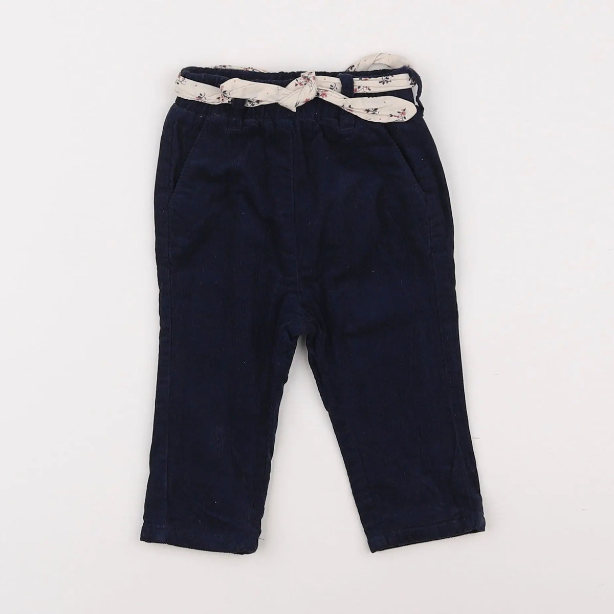 Vertbaudet - pantalon bleu - 3 mois