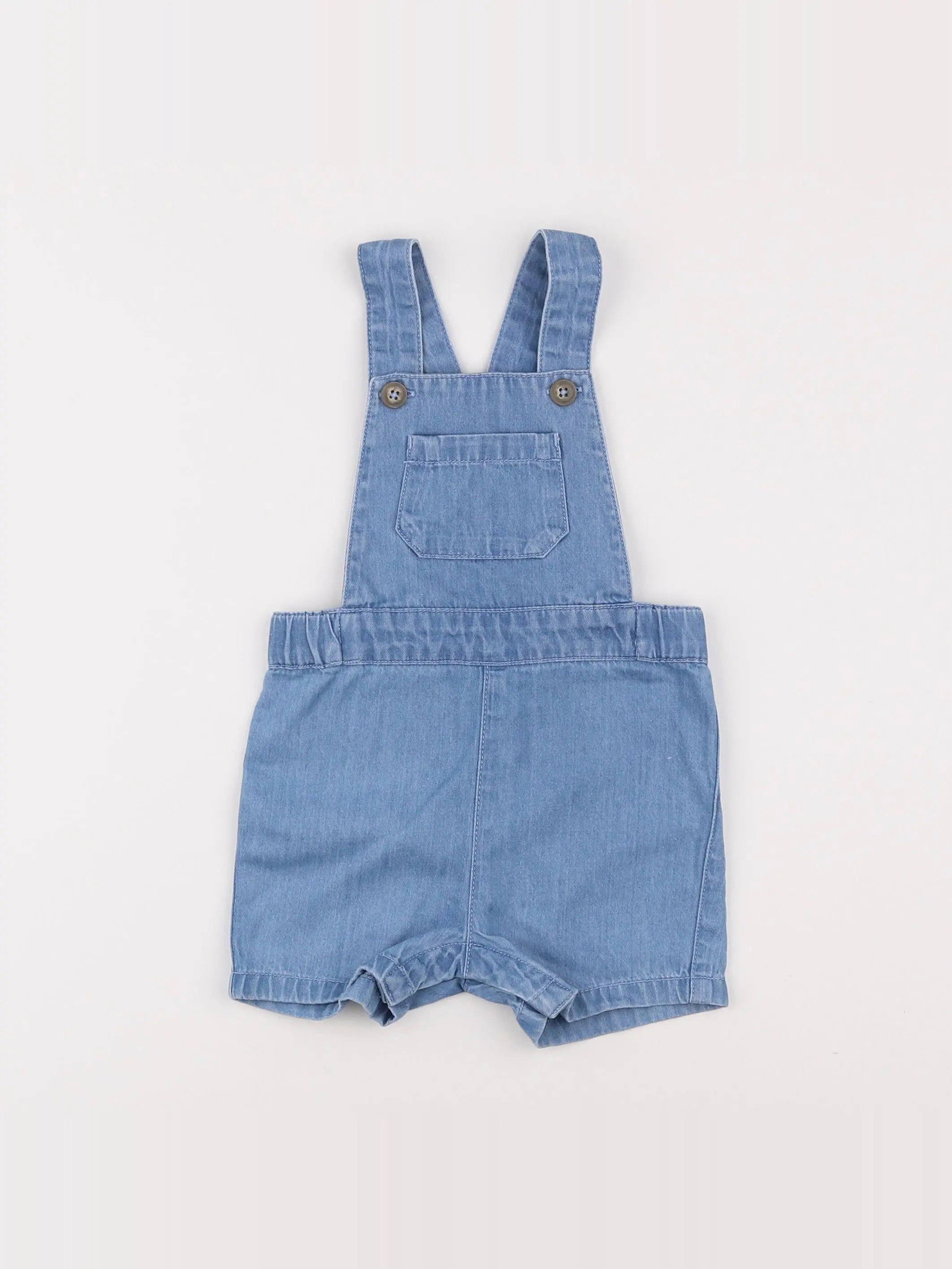 Petit Bateau - salopette bleu - 6 mois