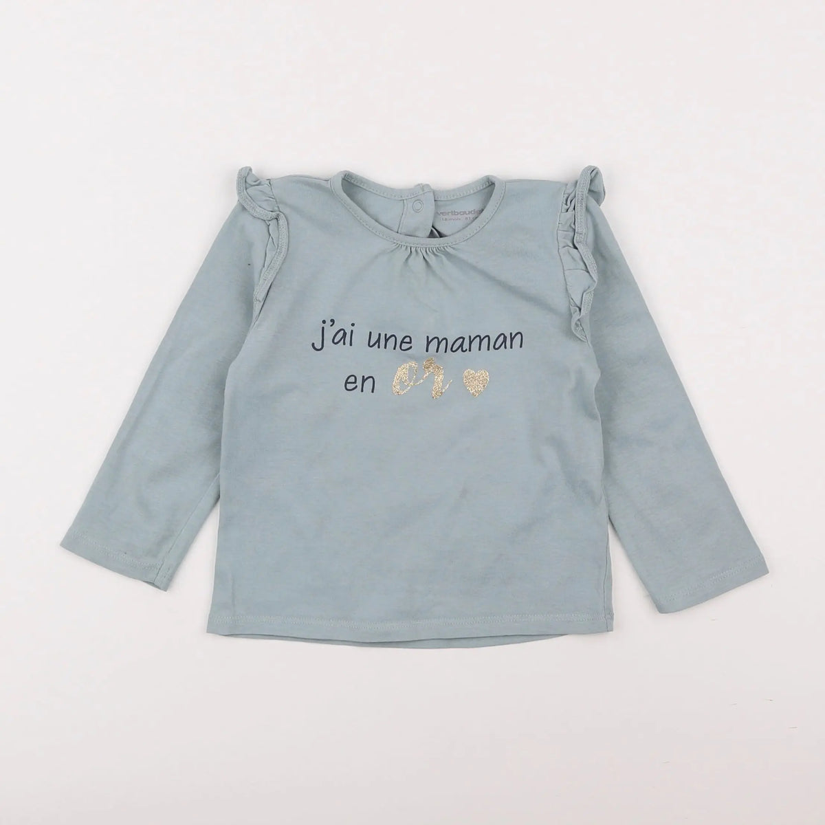 Vertbaudet - tee-shirt bleu - 18 mois