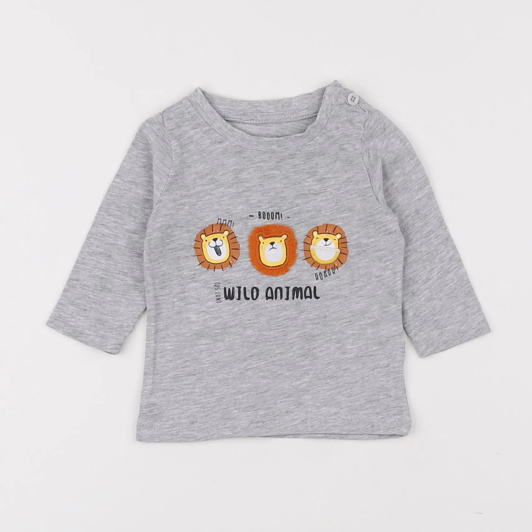 Vertbaudet - tee-shirt gris - 3 mois