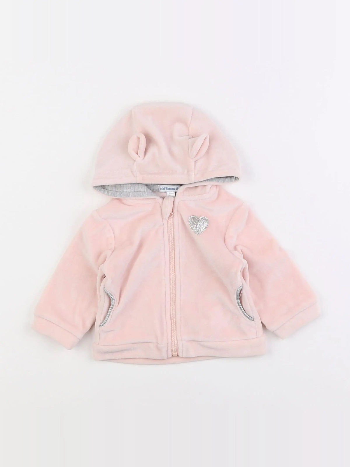 Vertbaudet - gilet rose - 3 mois