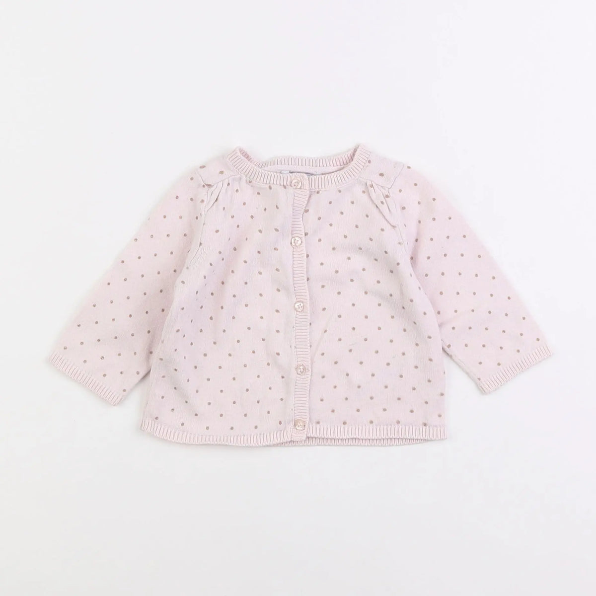 Vertbaudet - gilet rose - 6 mois