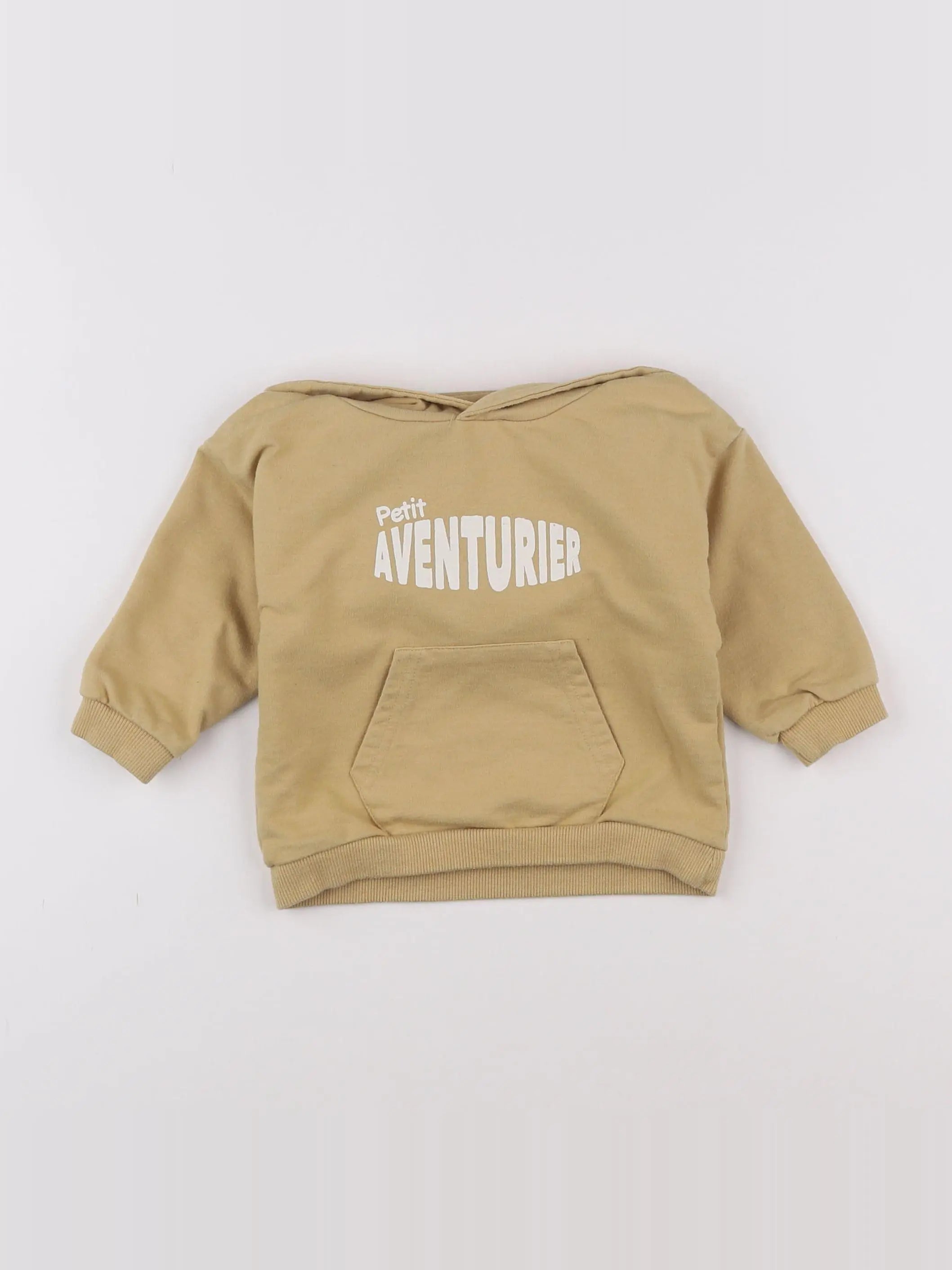 Vertbaudet - sweat jaune - 9 mois