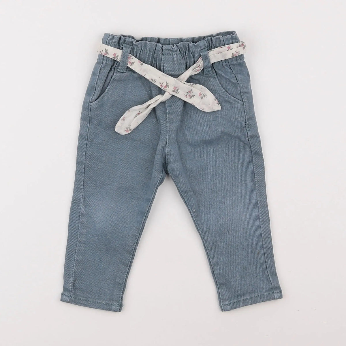 Vertbaudet - jegging bleu - 12 mois