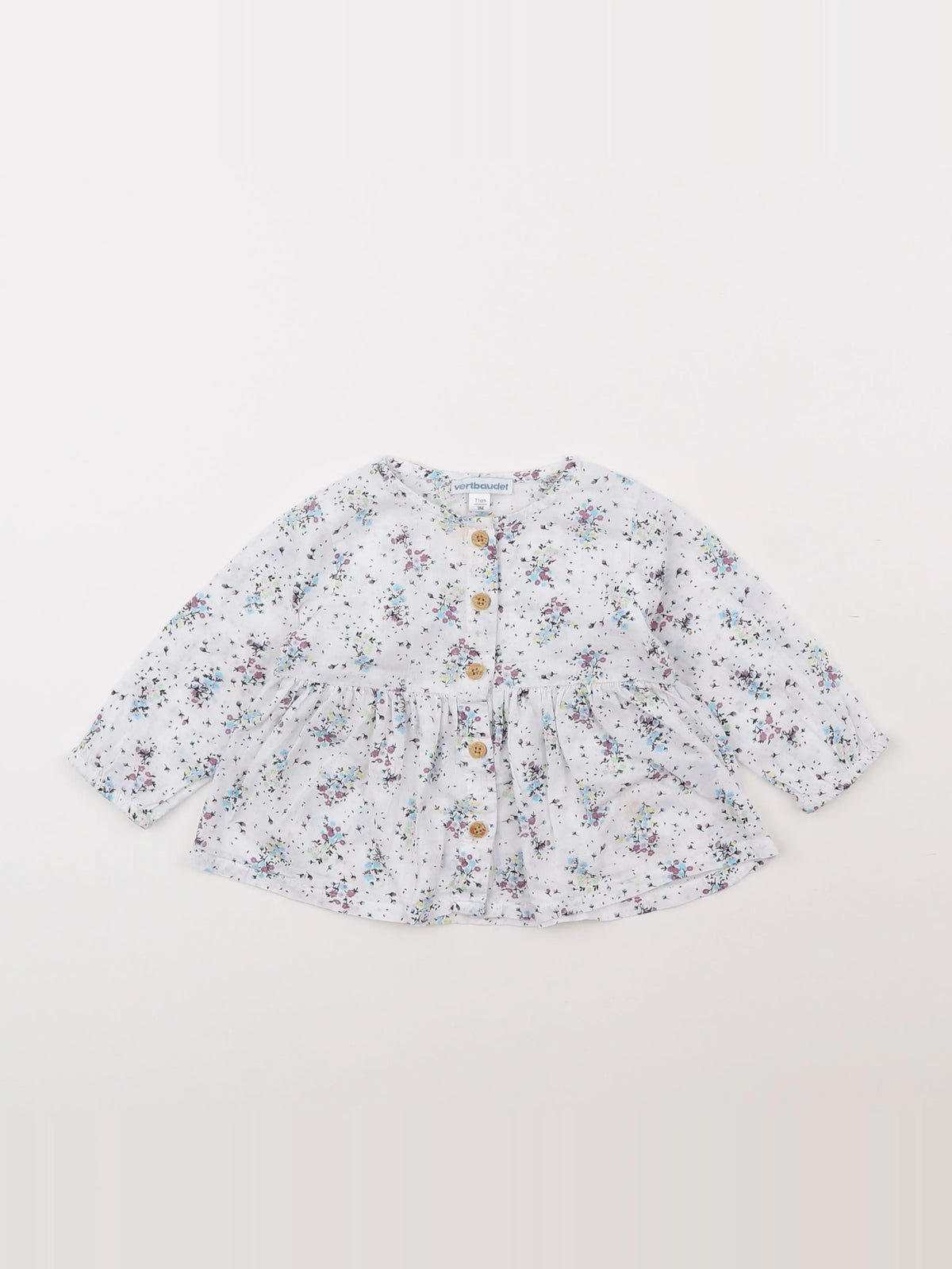 Vertbaudet - blouse multicolore - 9 mois