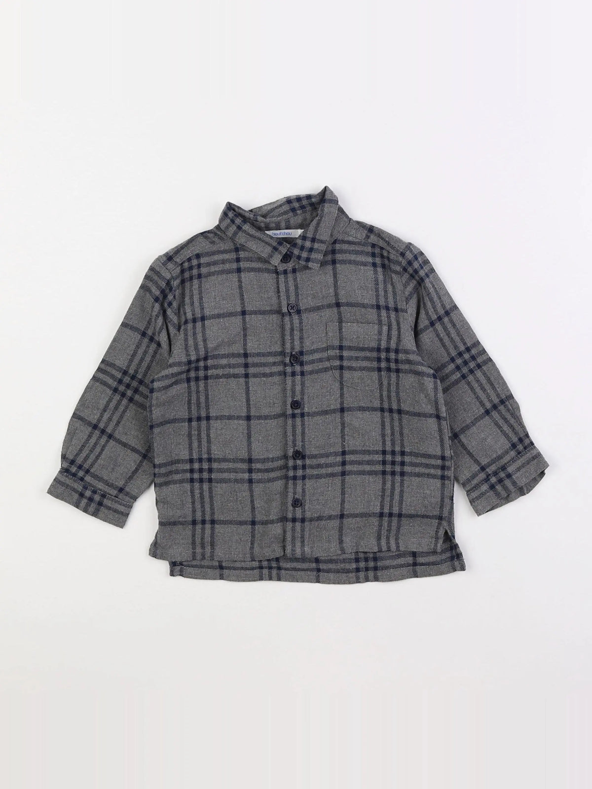 Boutchou - chemise gris - 12 mois