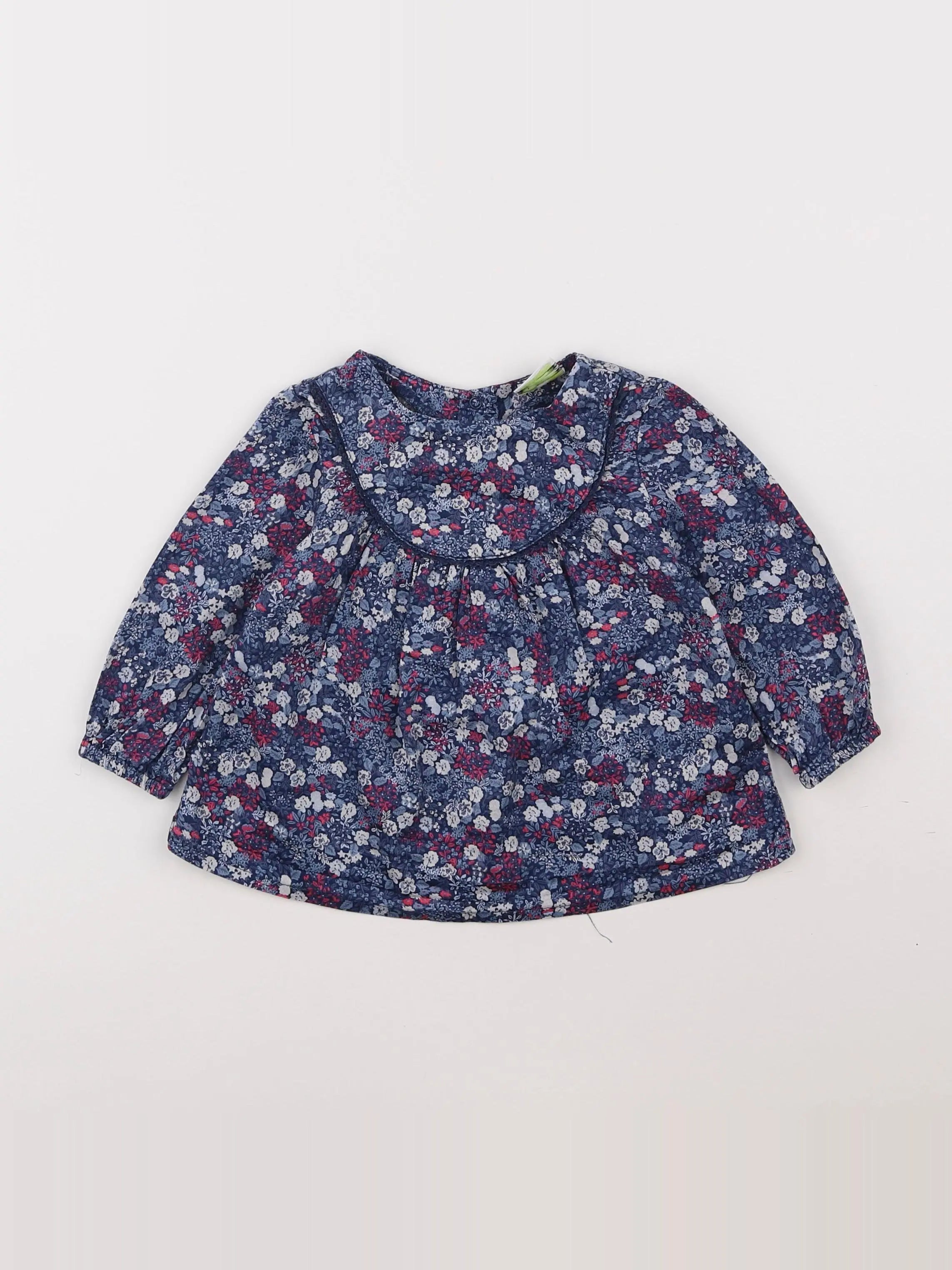 Tape à l'oeil - blouse bleu - 12 mois