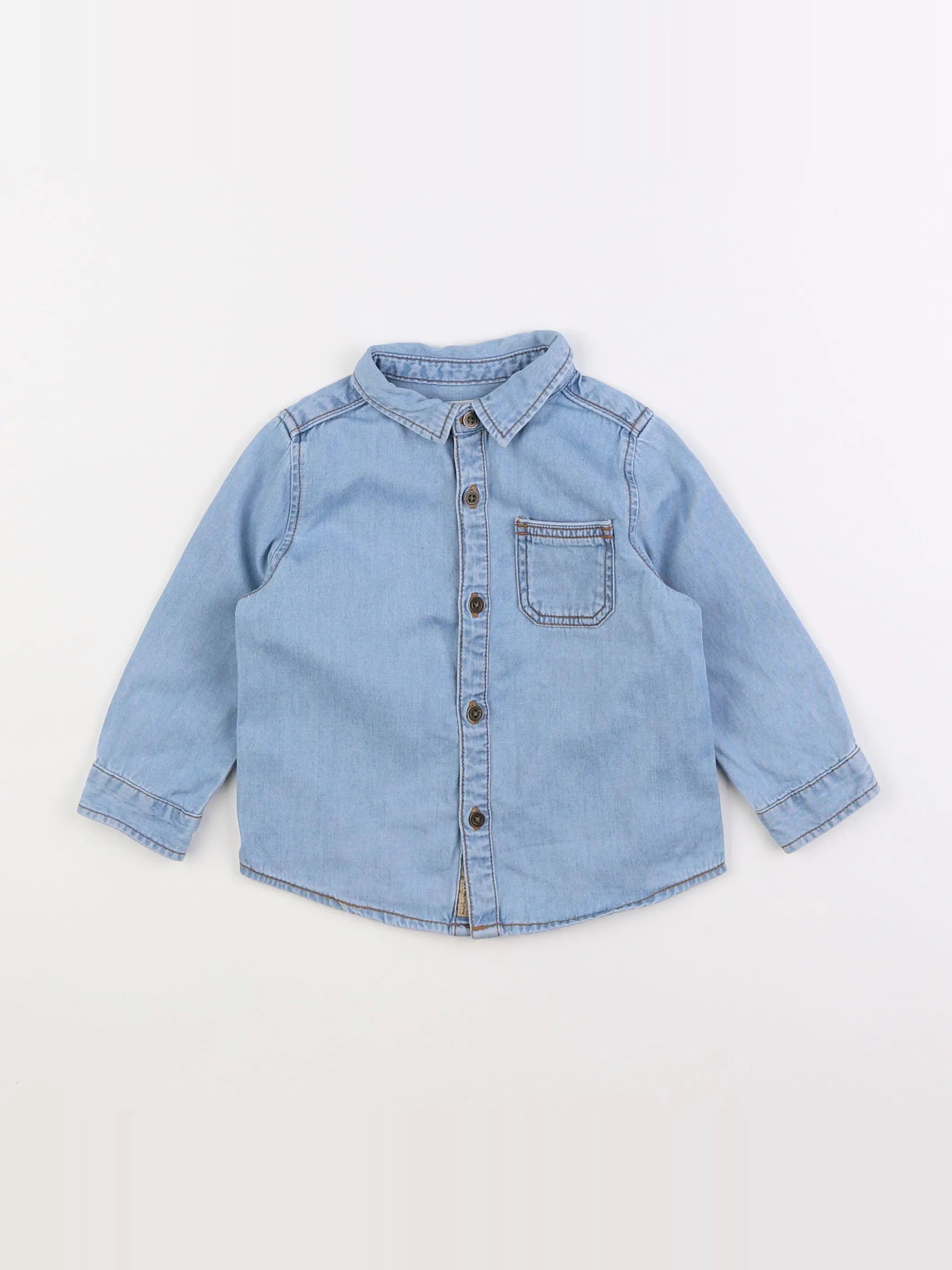 Zara - chemise bleu - 9/12 mois