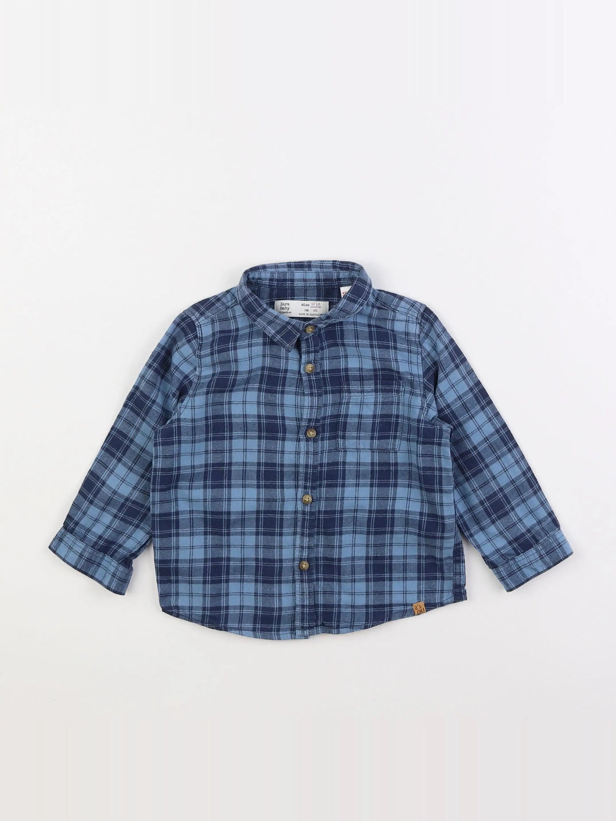 Zara - chemise bleu - 9/12 mois