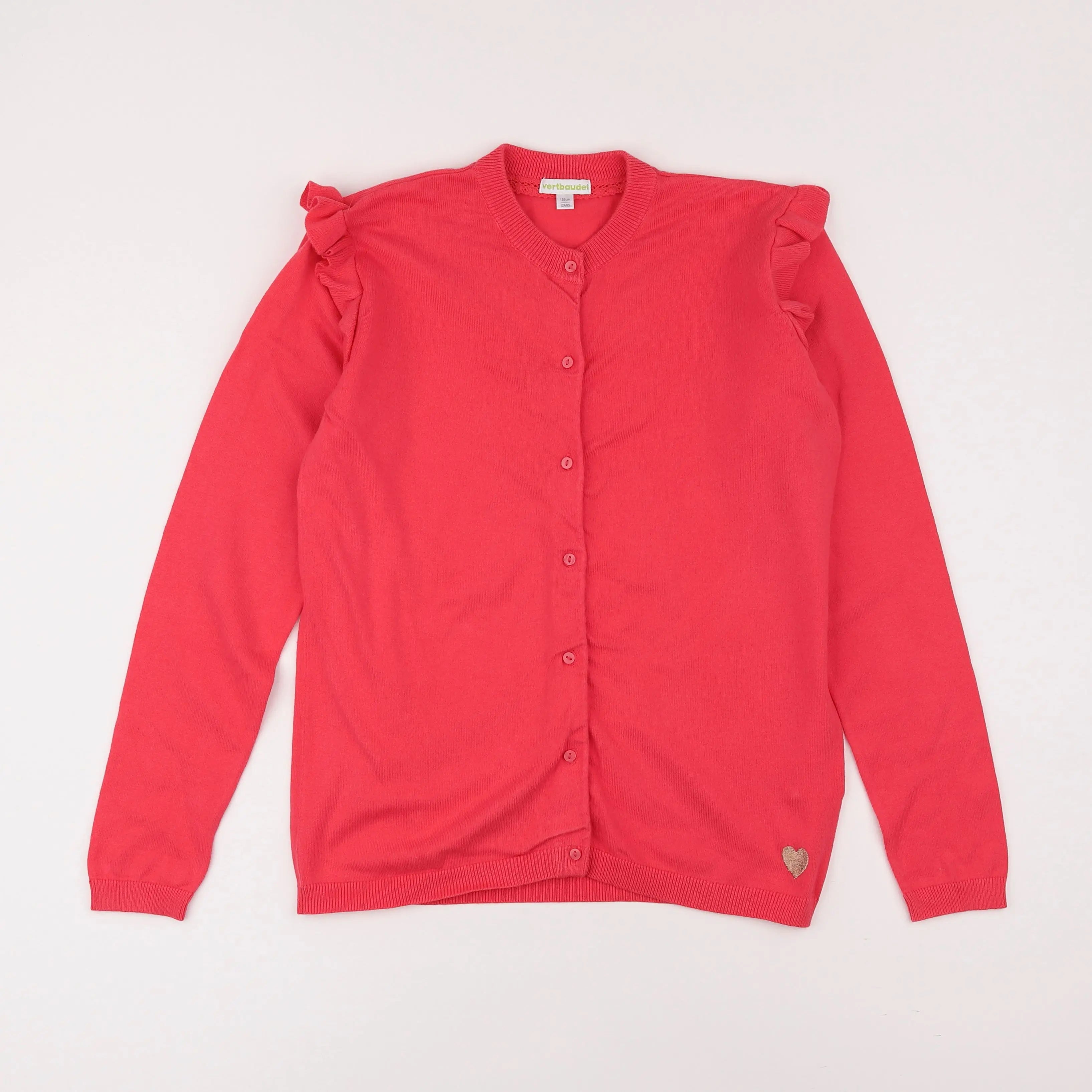 Vertbaudet - gilet rose - 12 ans