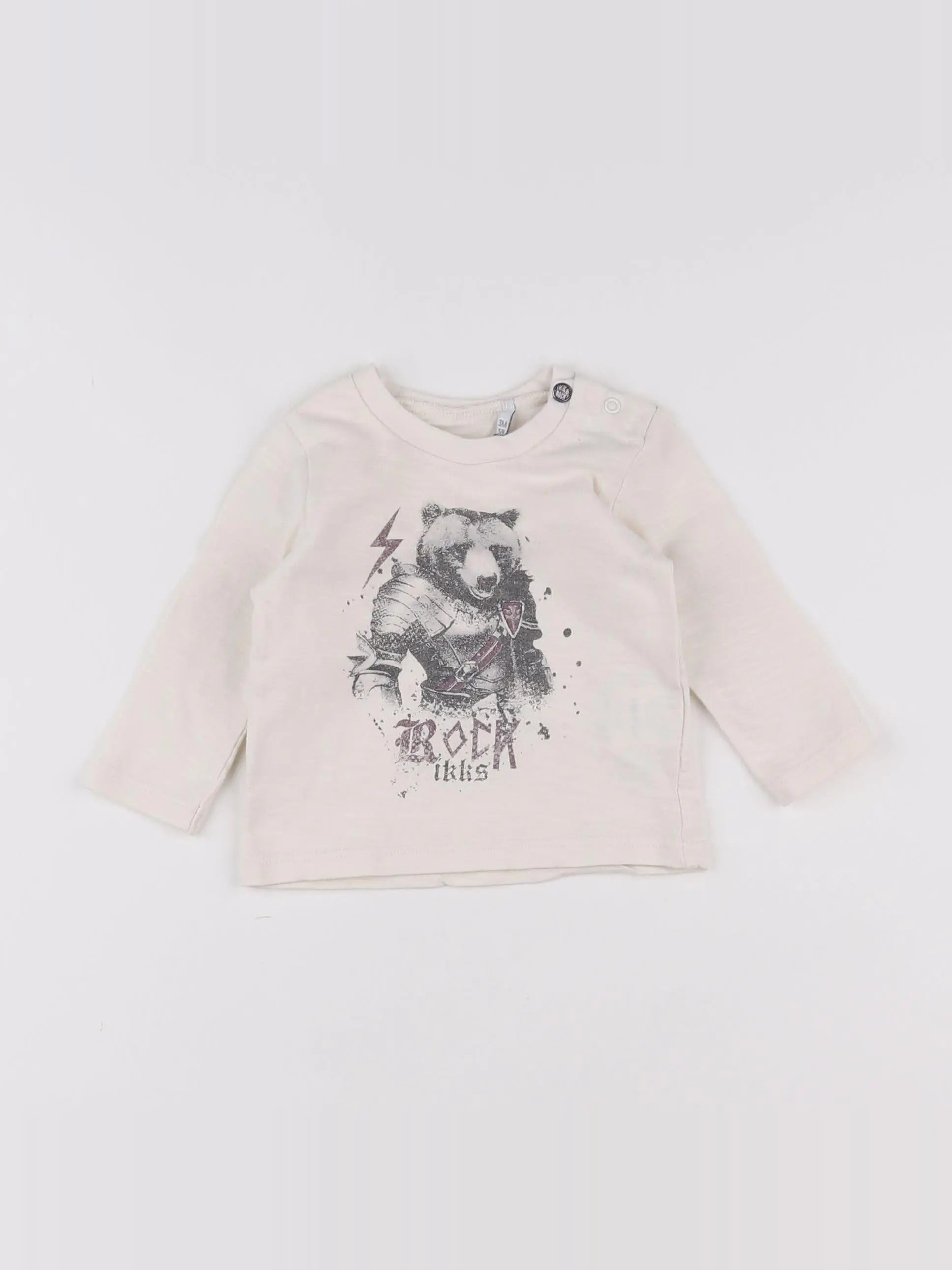 IKKS - tee-shirt blanc - 3 mois