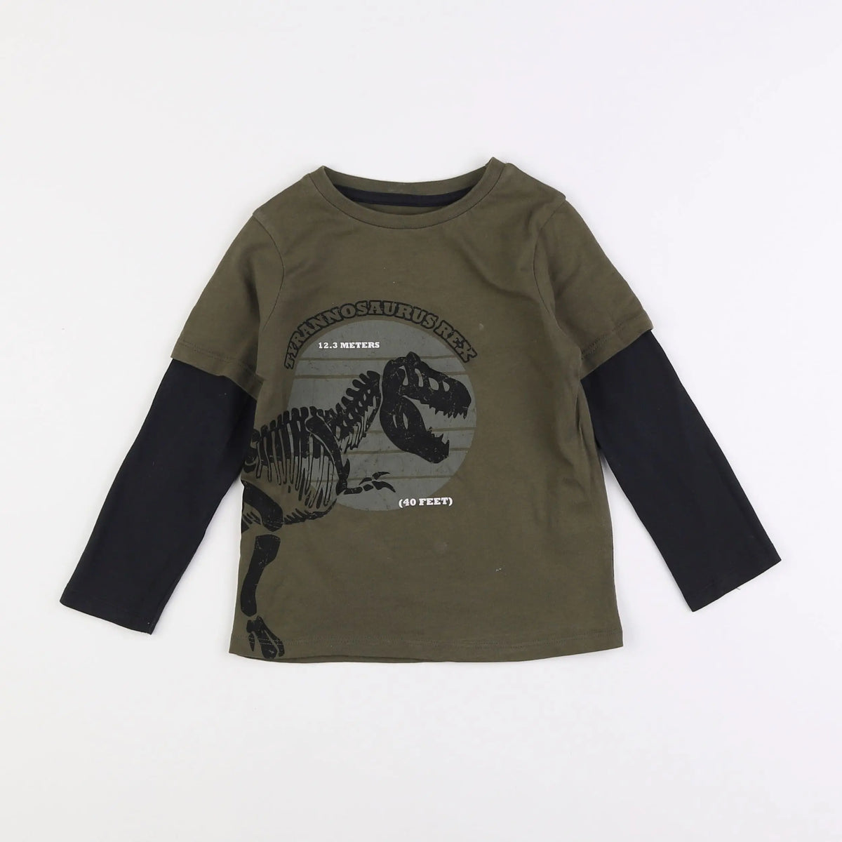 Vertbaudet - tee-shirt vert - 4 ans