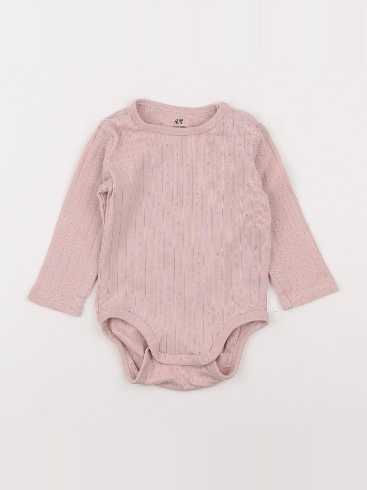 H&M - body rose - 6 mois