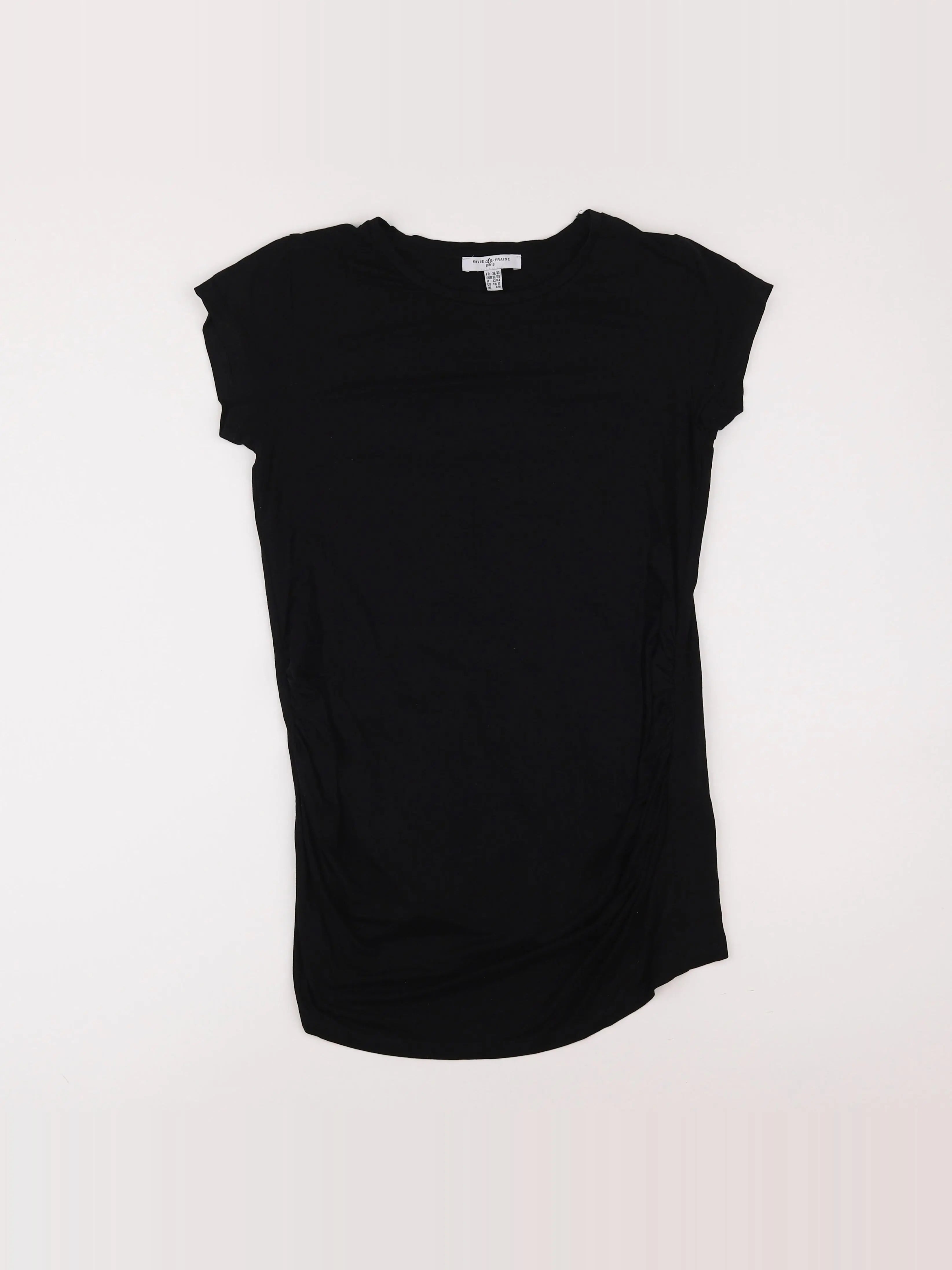 Envie de fraise - tee-shirt grossesse noir - 38 à 40