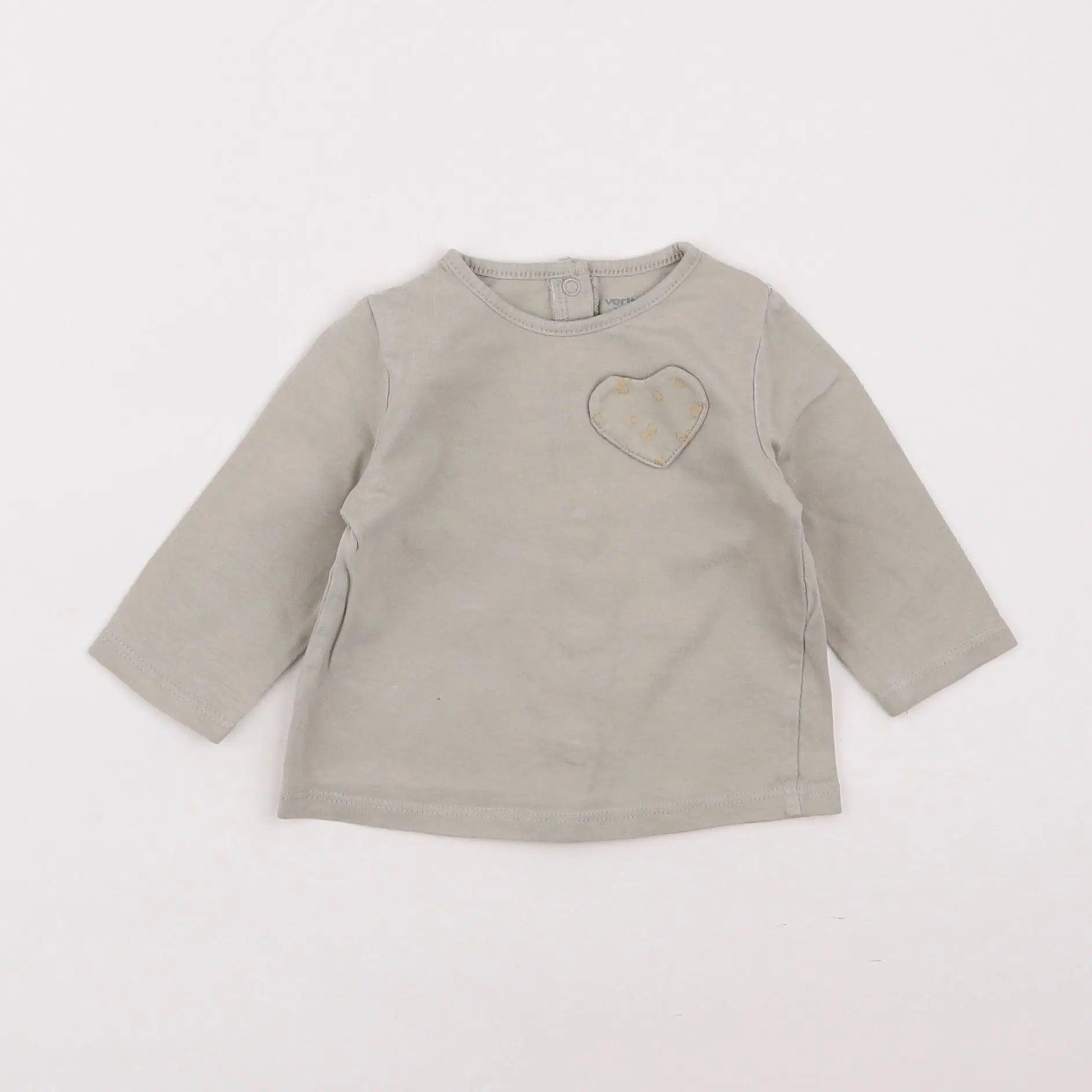 Vertbaudet - tee-shirt vert - 3 mois